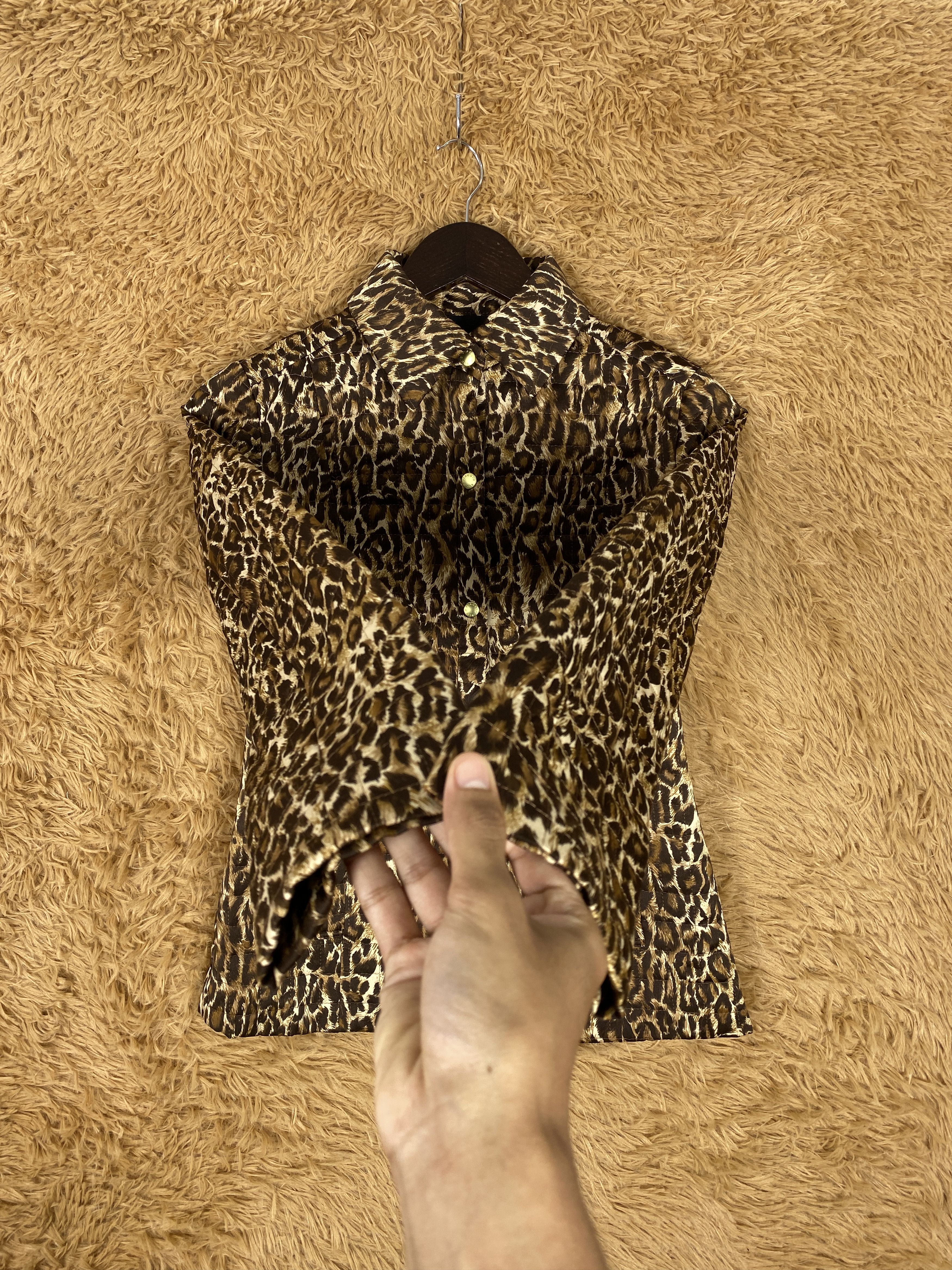 Japanese Brand Vintage Viaggio Blu Leopard Art Jacket J2334 Size S / US 4 / IT 40 - 5 Thumbnail