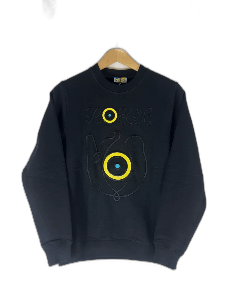 Loewe Loewe Embroidered Black Sweatshirt Size US XS / EU 42 / 0 - 1 Thumbnail