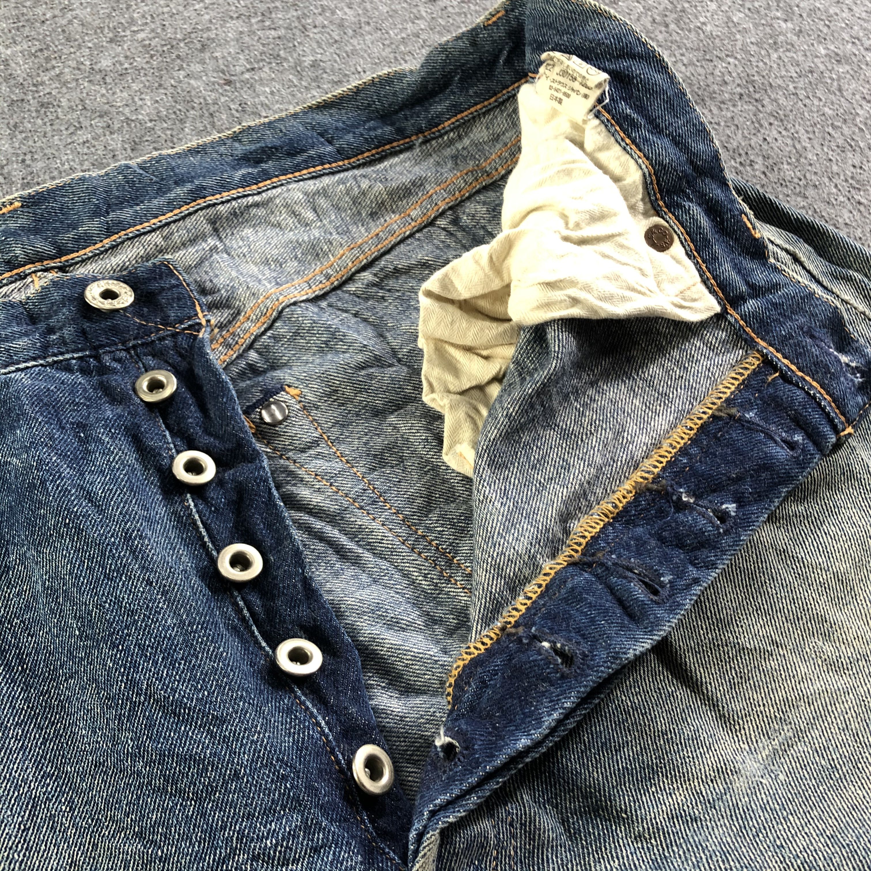 Vintage Blue Wash Levis 501 Jeans-J3732