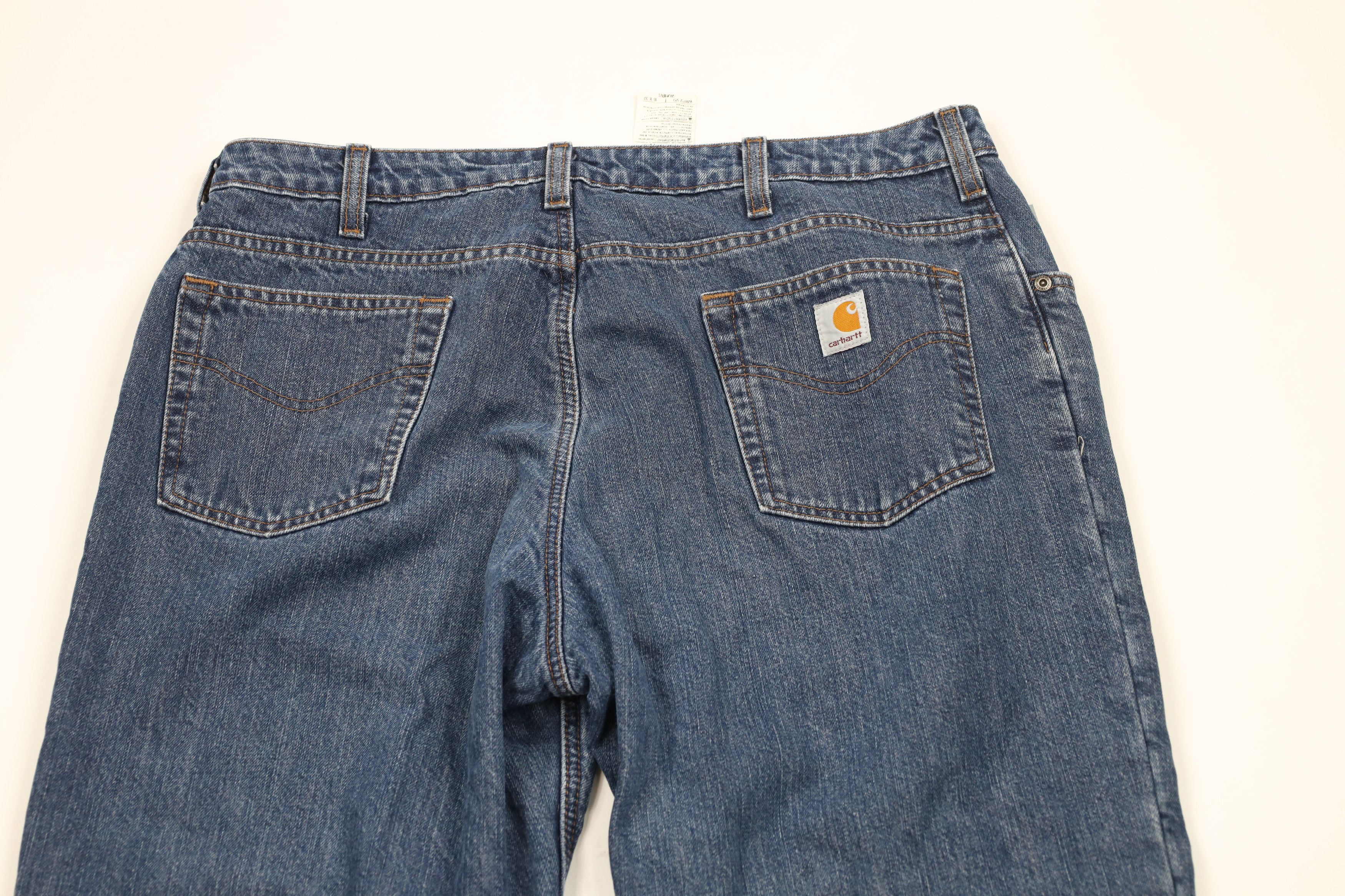 Carhartt × Vintage Vintage Carhartt Relaxed Flannel Lined Wide Leg Denim Jeans Size 38" / US 16 / IT 52 - 9 Thumbnail