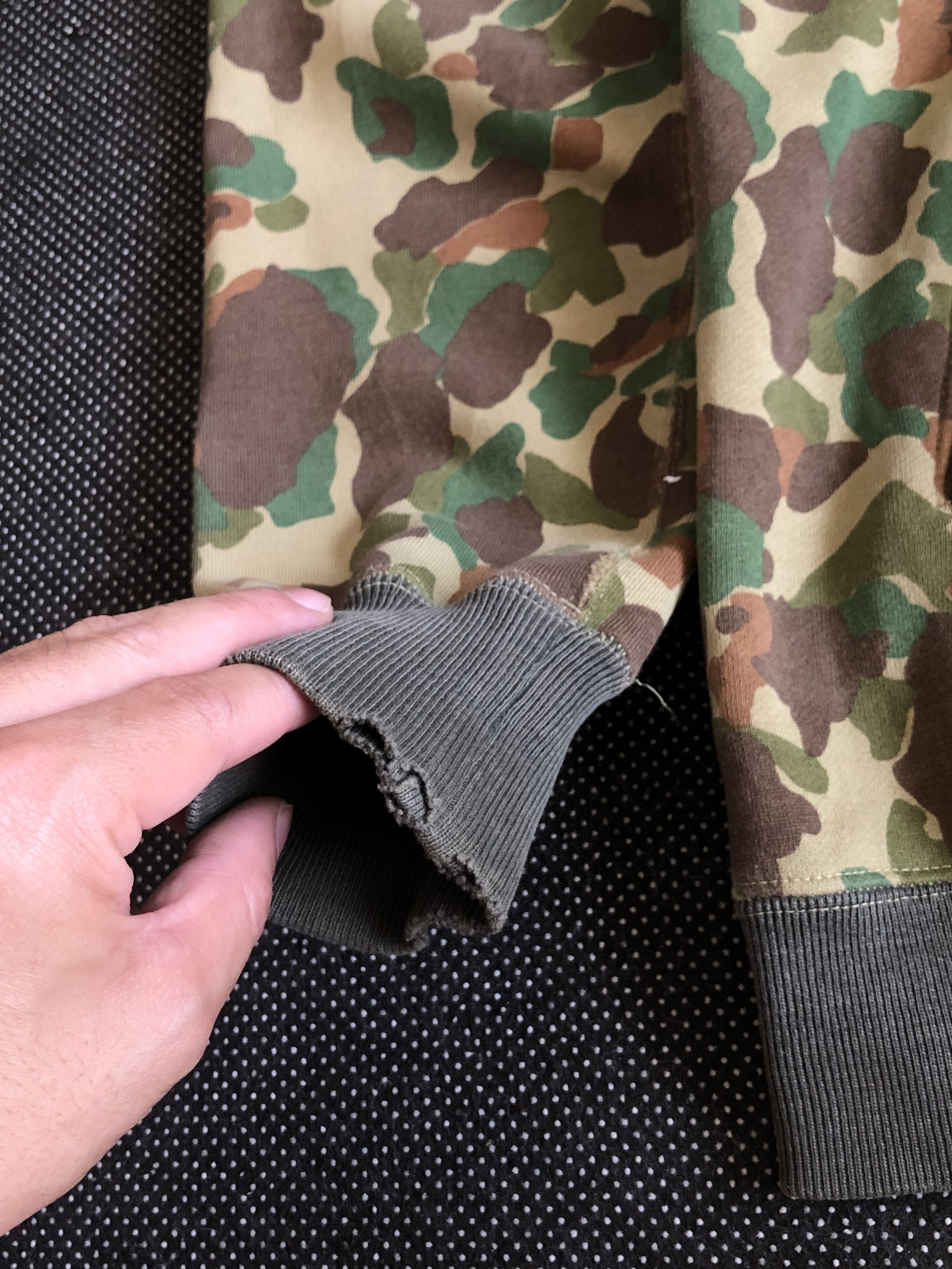 Japanese Brand RARE🔥JAPAN’S RICO FROGSKIN CAMO RIRI ZIPPER HOODIE Size US L / EU 52-54 / 3 - 5 Thumbnail