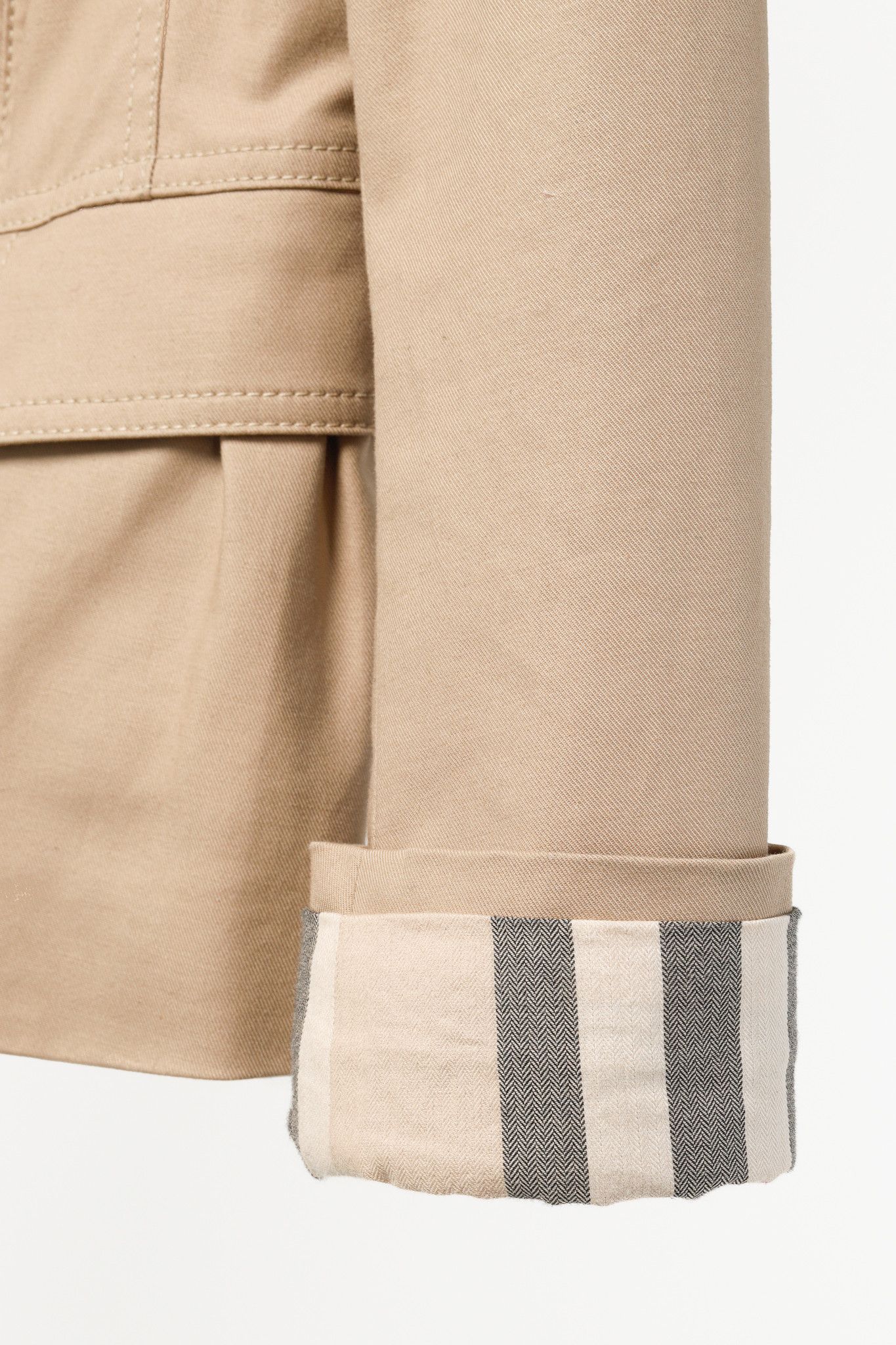 Burberry Burberry Brookleigh Tan Moto-Style Trench with Peplum Back Size S / US 4 / IT 40 - 9 Thumbnail