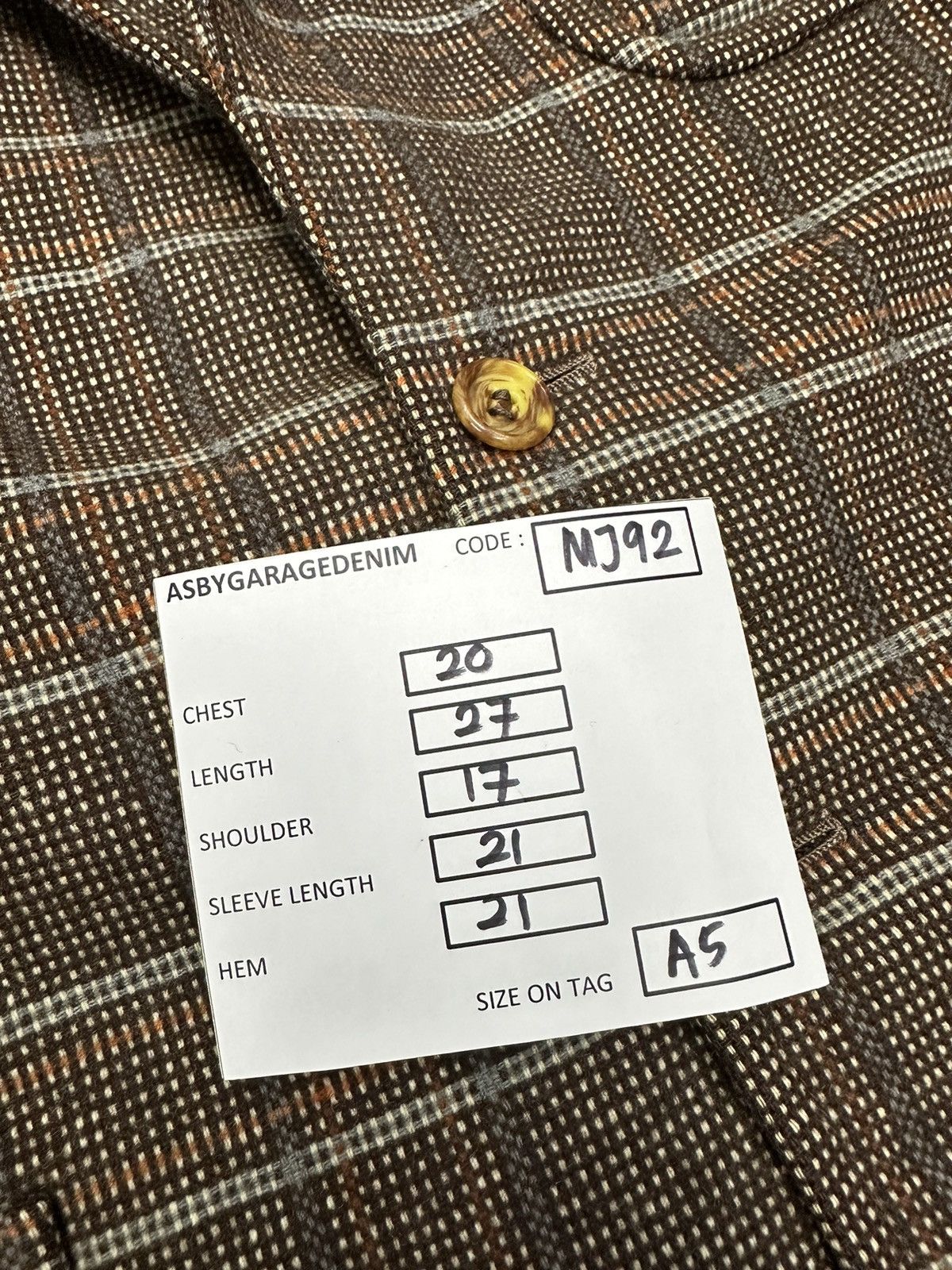Vintage Vintage Pineapple Wool Blazer Jacket MJ92 Size 36S - 10 Thumbnail