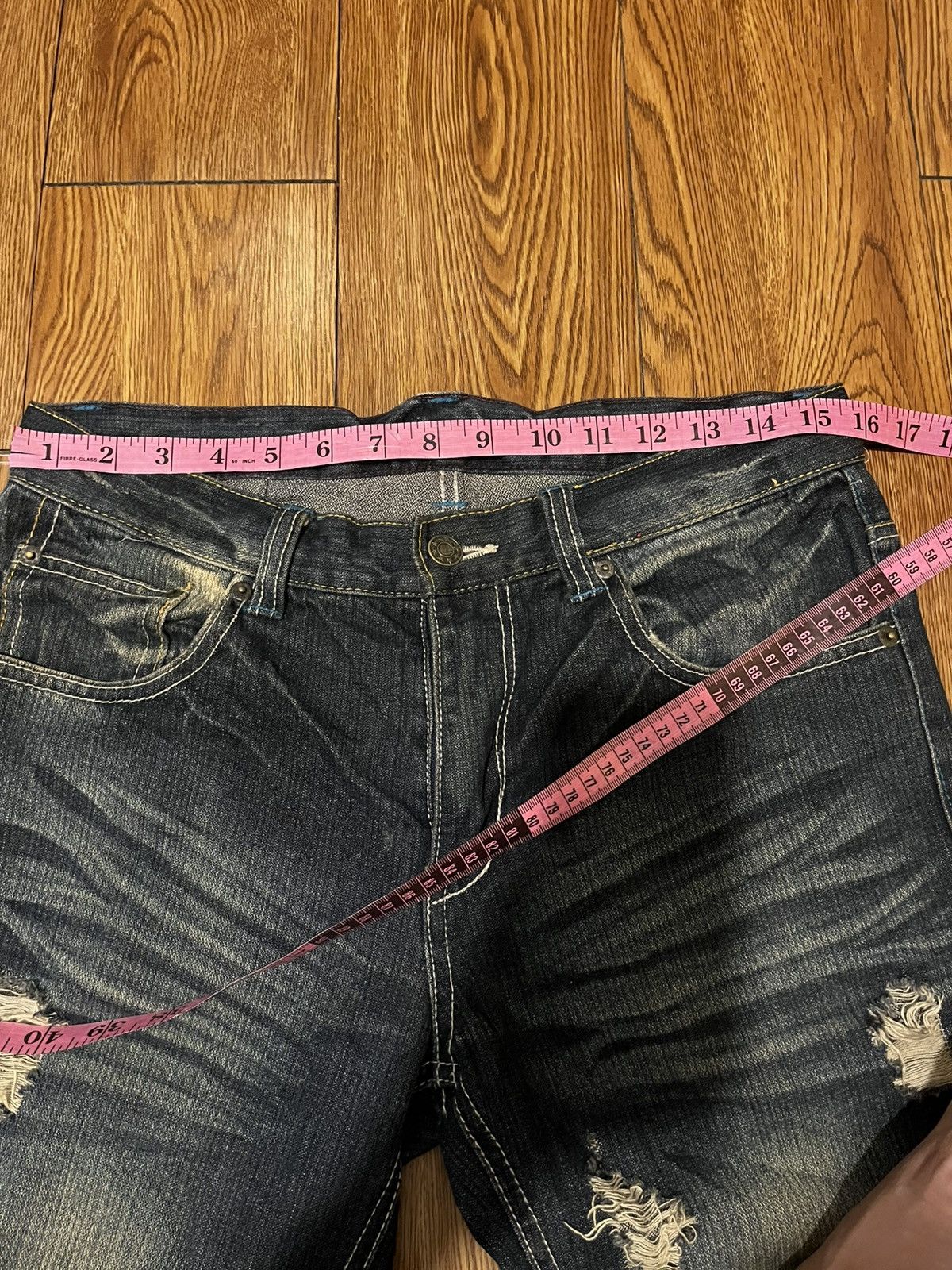 If Six Was Nine distressed denim jungle storm japan Size US 31 - 9 Thumbnail