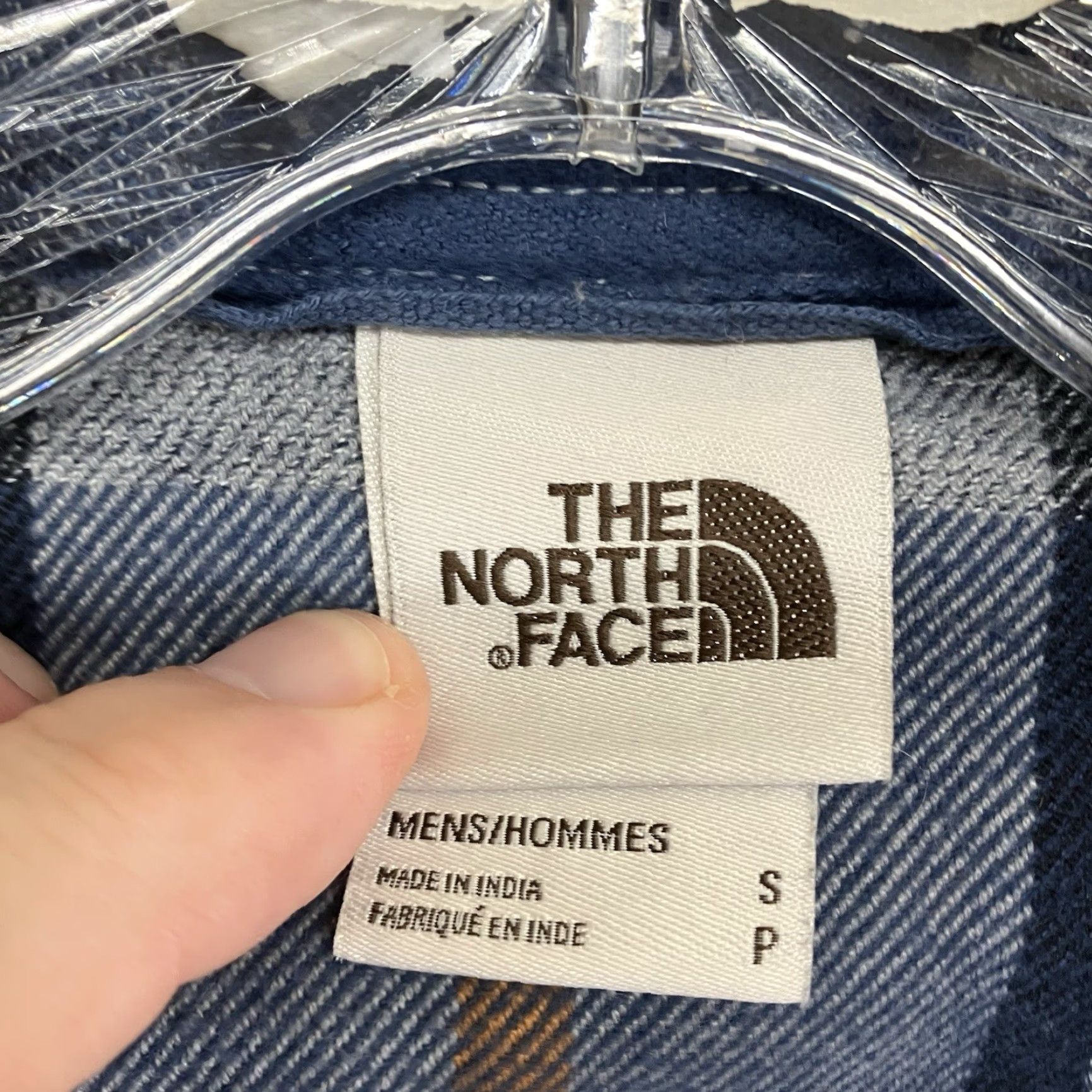 The North Face The North Face Men's Shirt Small Thick Knit Flannel Plaid Blues Grays All Cotton Size US S / EU 44-46 / 1 - 3 Thumbnail