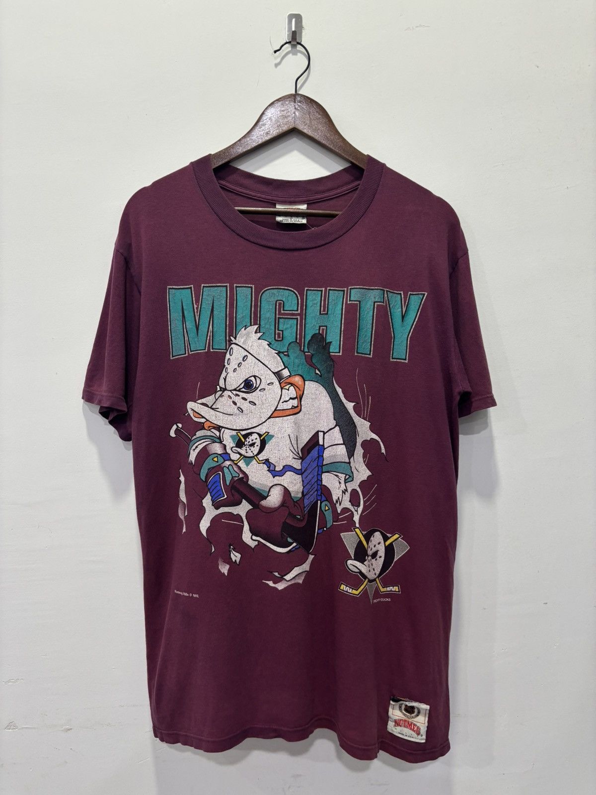NHL × Vintage Vintage Mighty Ducks Tshirt Size US M / EU 48-50 / 2 - 1 Thumbnail