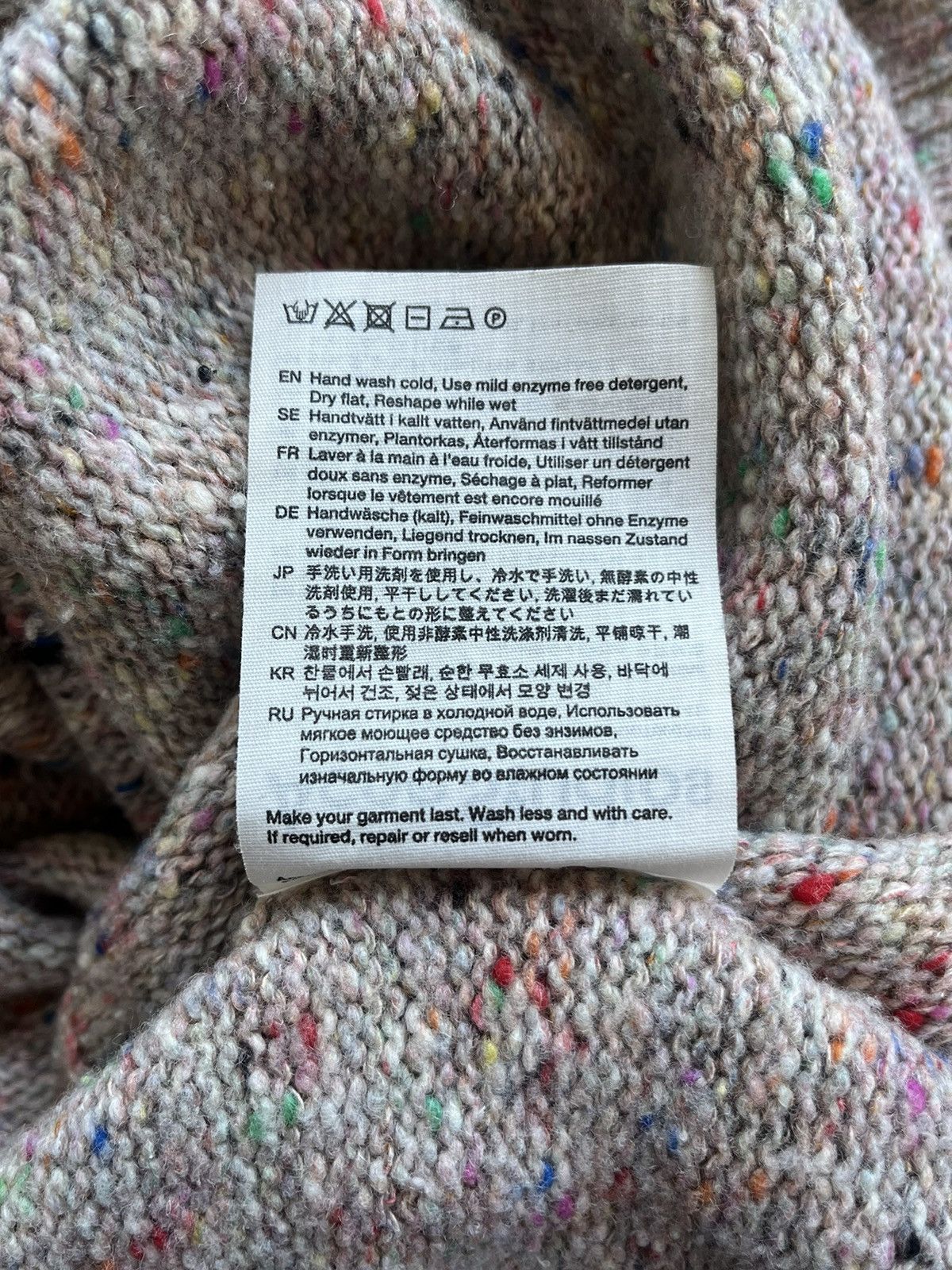 Acne Studios Acne Studios Specked Wool Knit Sweater Size US M / EU 48-50 / 2 - 5 Thumbnail