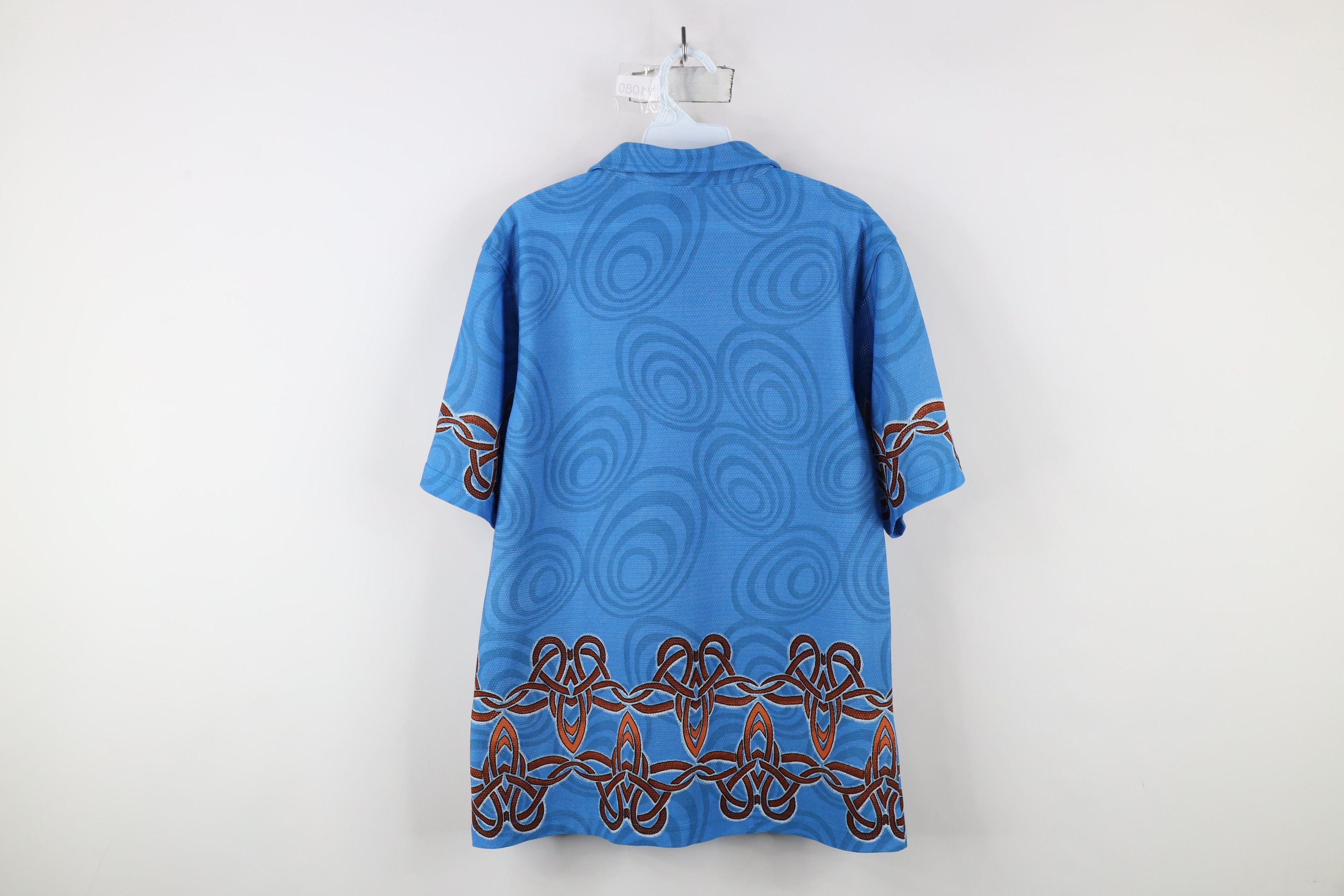 Vintage Vintage 90s Y2K Streetwear Geometric Knit Button Shirt Size US S / EU 44-46 / 1 - 12 Thumbnail
