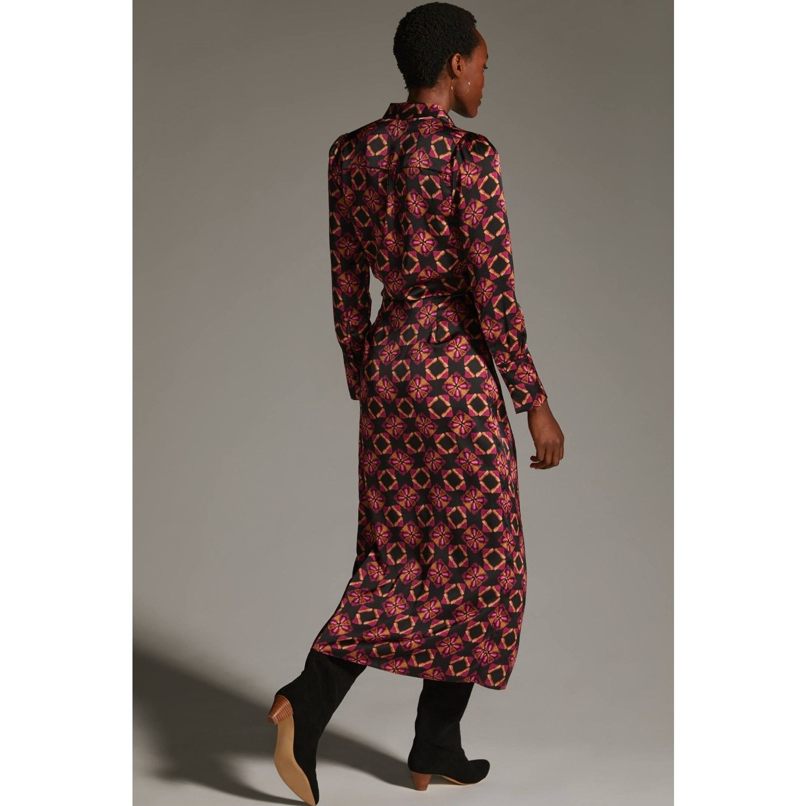 Anthropologie × MISA Los Angeles New Anthropologie MISA Long-Sleeve Wrap Dress $435 MEDIUM Size M / US 6-8 / IT 42-44 - 4 Thumbnail