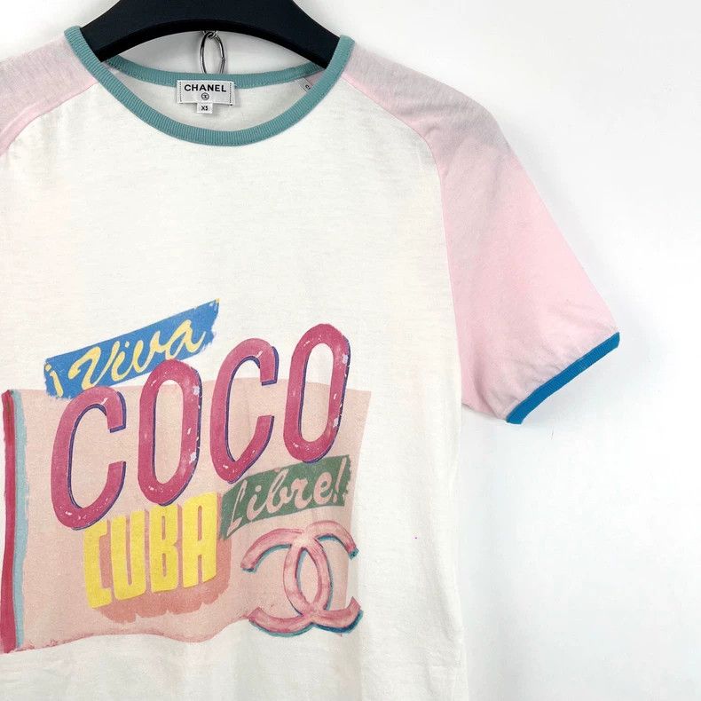 Chanel Chanel Cuba series coco double c print logo short sleeve Size XS / US 0-2 / IT 36-38 - 4 Thumbnail