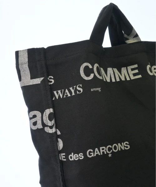 Comme des Garcons Tote Bag all-over pattern wool logo print Black x Silver Size ONE SIZE - 3 Thumbnail