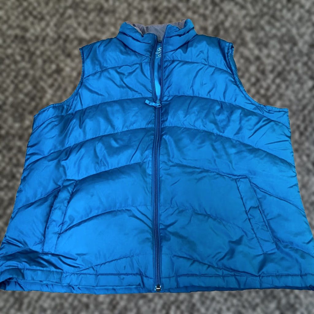 Lands' End Lands End Puffer Vest Womens Large Petite Zip Full Zip Insulated Quilted Pockets Blue 14-16 LP Womens Vest Regular Size 14-16"} Size L / US 10 / IT 46 - 1 Thumbnail