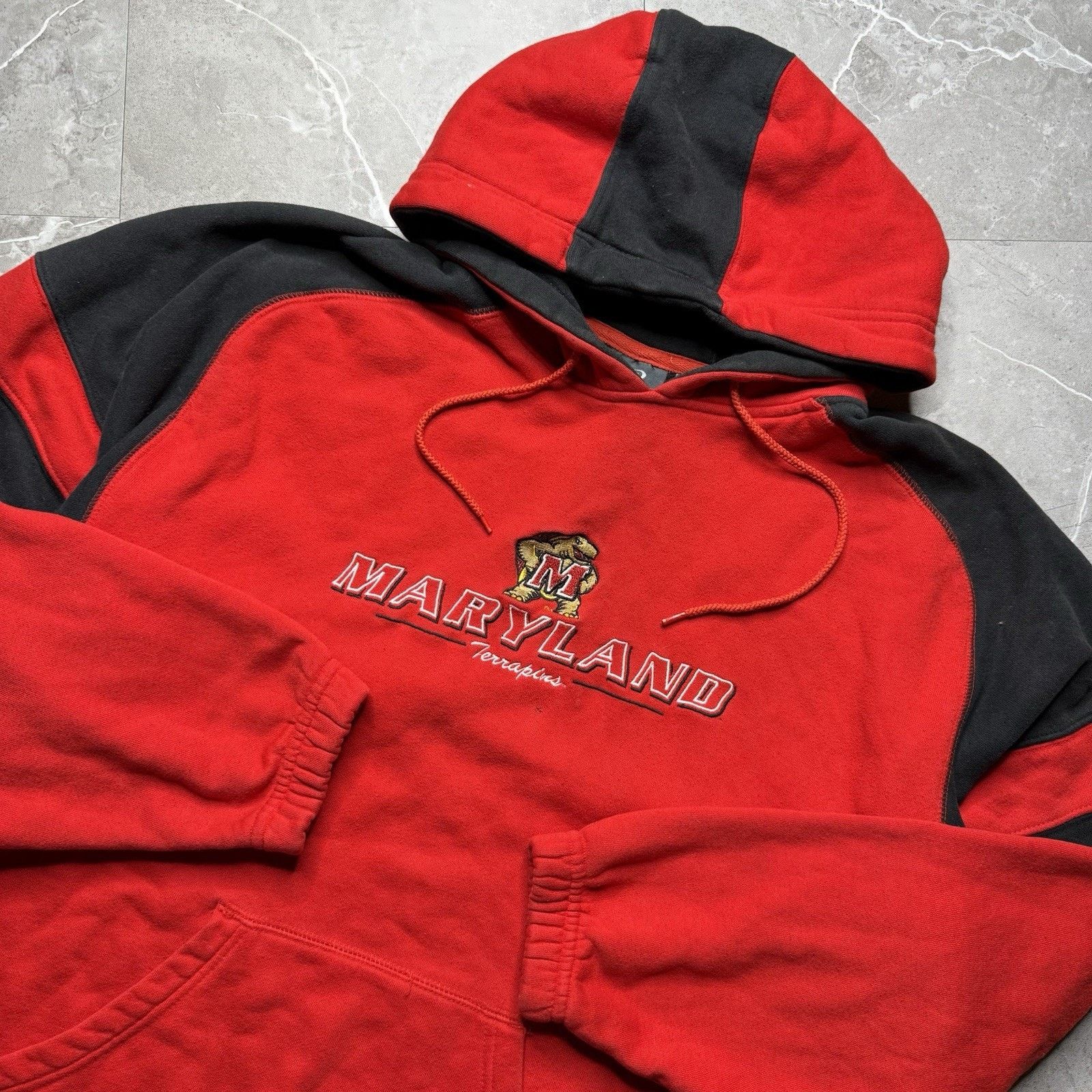 NCAA Vintage 2000s Maryland Terrapins Center Logo Hoodie Medium Size US M / EU 48-50 / 2 - 1 Thumbnail