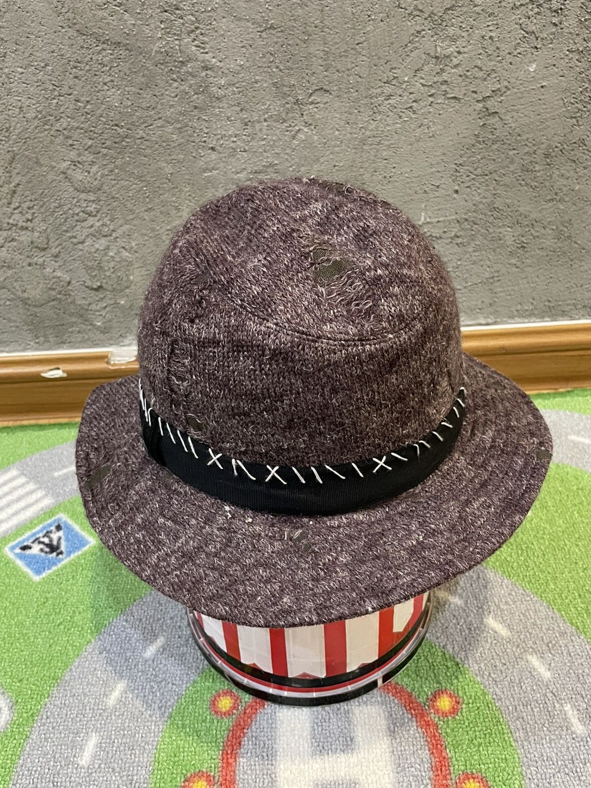 Maison MIHARA YASUHIRO Maison Miharayasuhiro x Ca4la Crochet Distressed Style Hats Size ONE SIZE - 16 Thumbnail