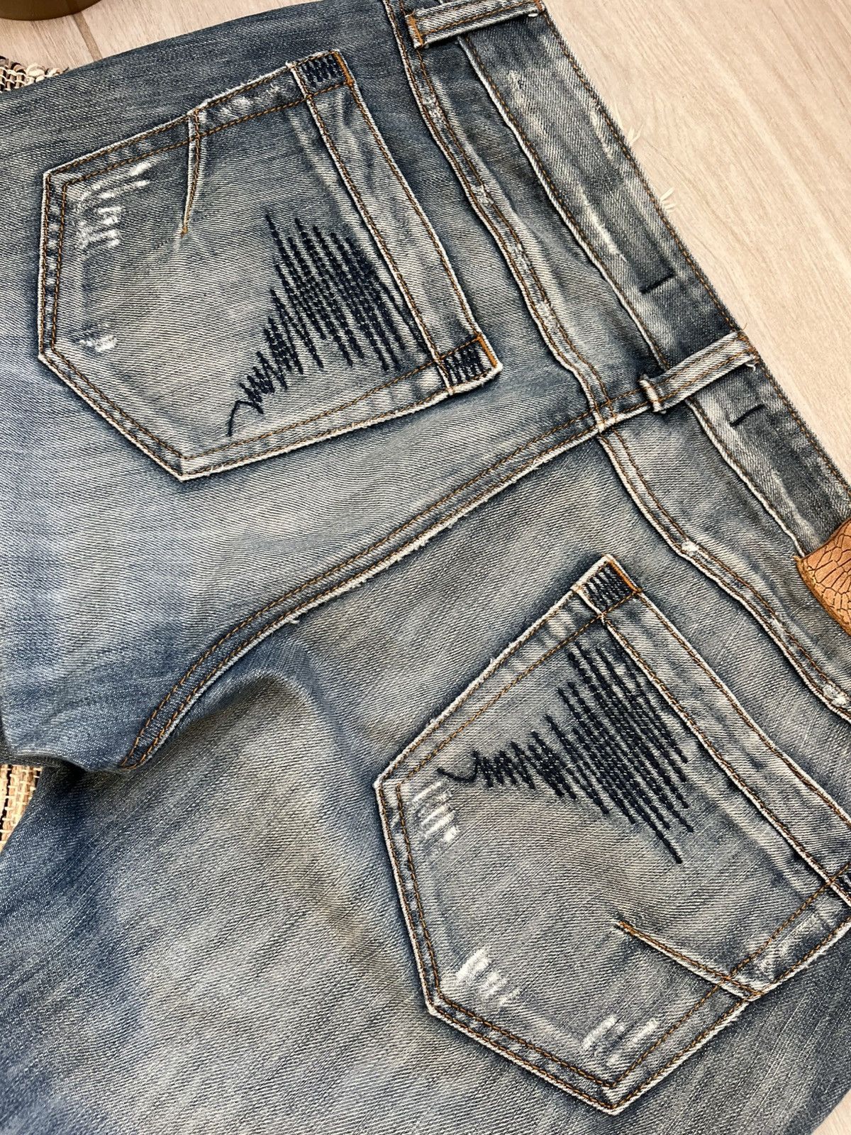 Just Cavalli × Vintage Vintage 00s Just Cavalli jeans faded distressed denim Y2K Size US 34 / EU 50 - 15 Thumbnail