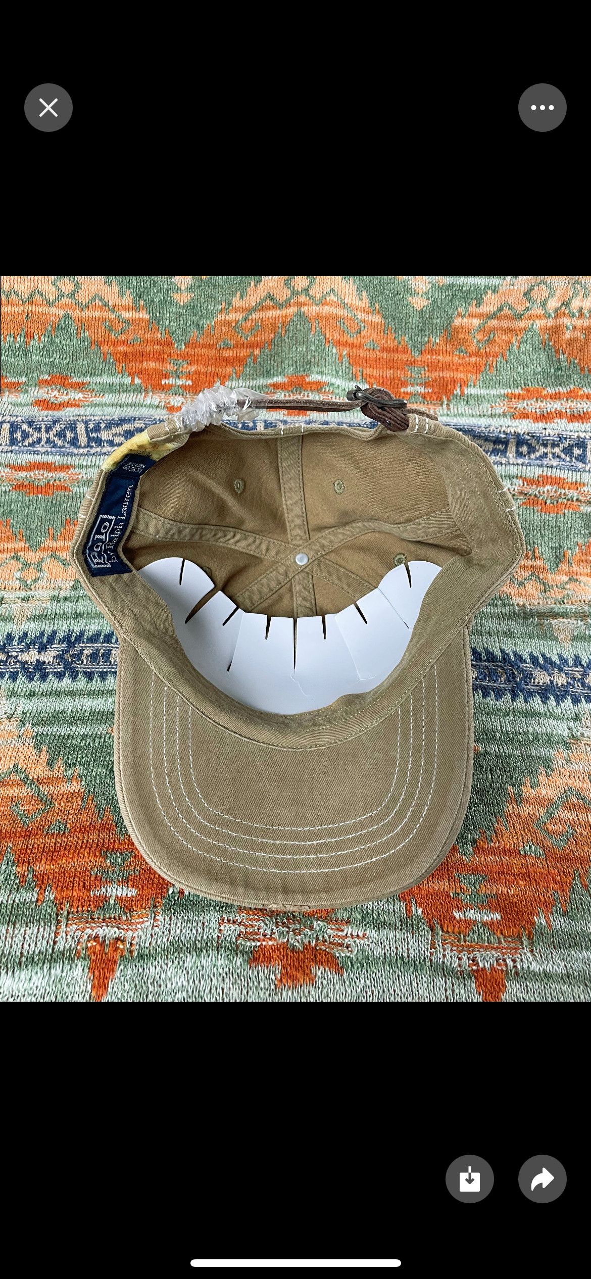 Polo Ralph Lauren Polo Ralph Lauren Leather Outdoor Baseball hat cap Size ONE SIZE - 5 Thumbnail