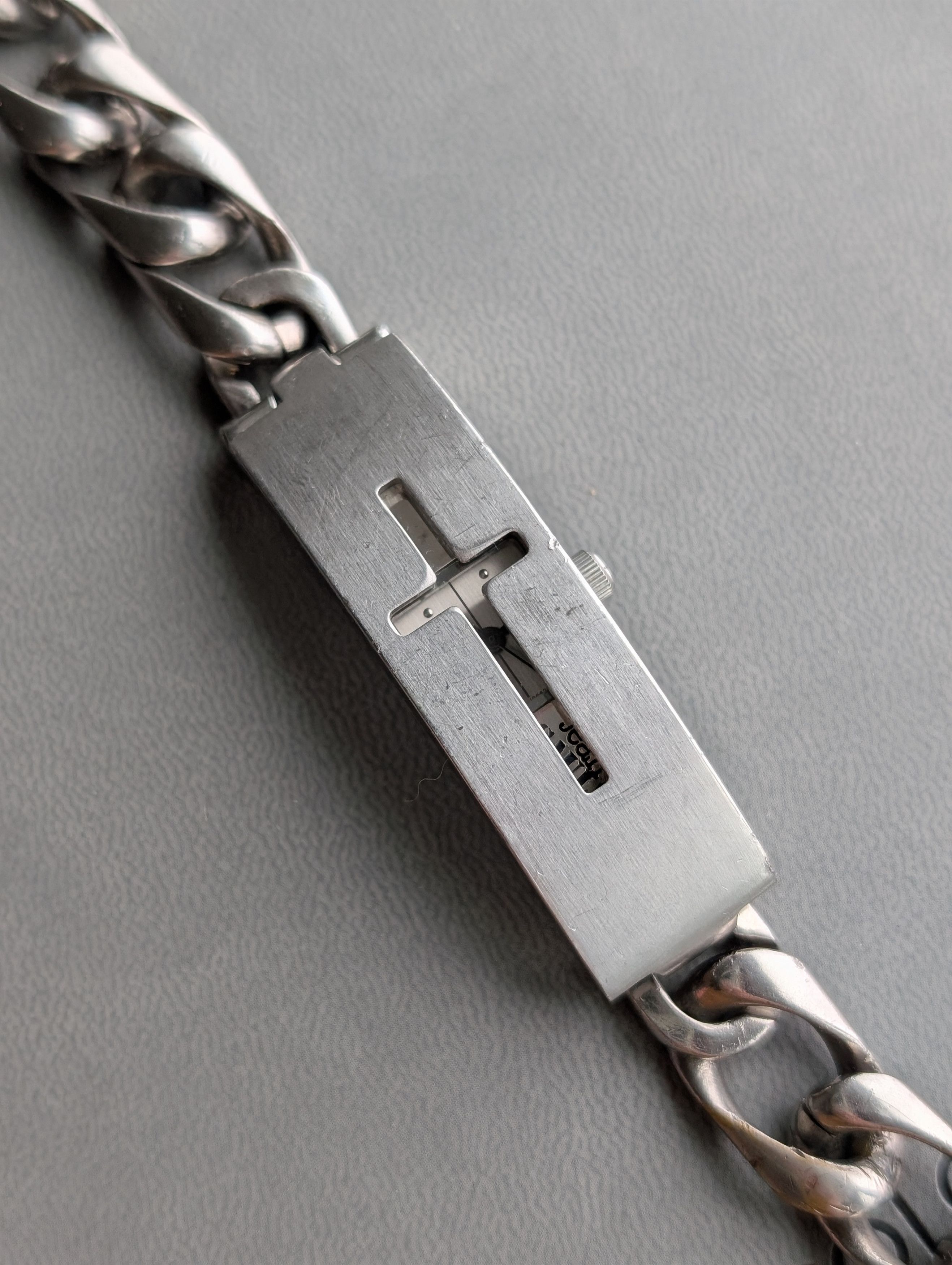 Jean Paul Gaultier Vintage Peek-A-Boo Cross Chained Watch | Grailed