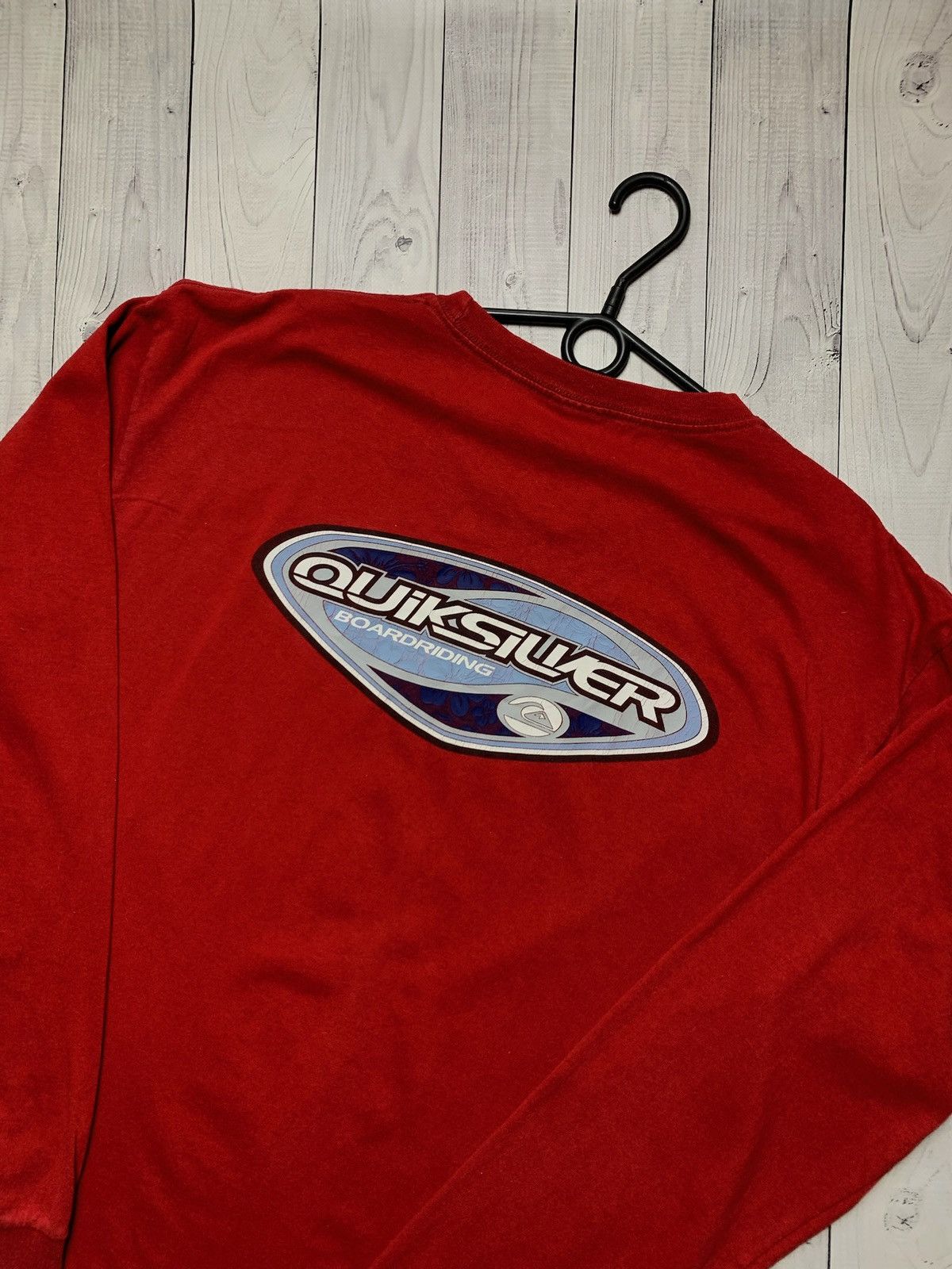 Quiksilver × Vintage Vintage Quicksilver long sleeve size XL red logo Size US XL / EU 56 / 4 - 5 Thumbnail