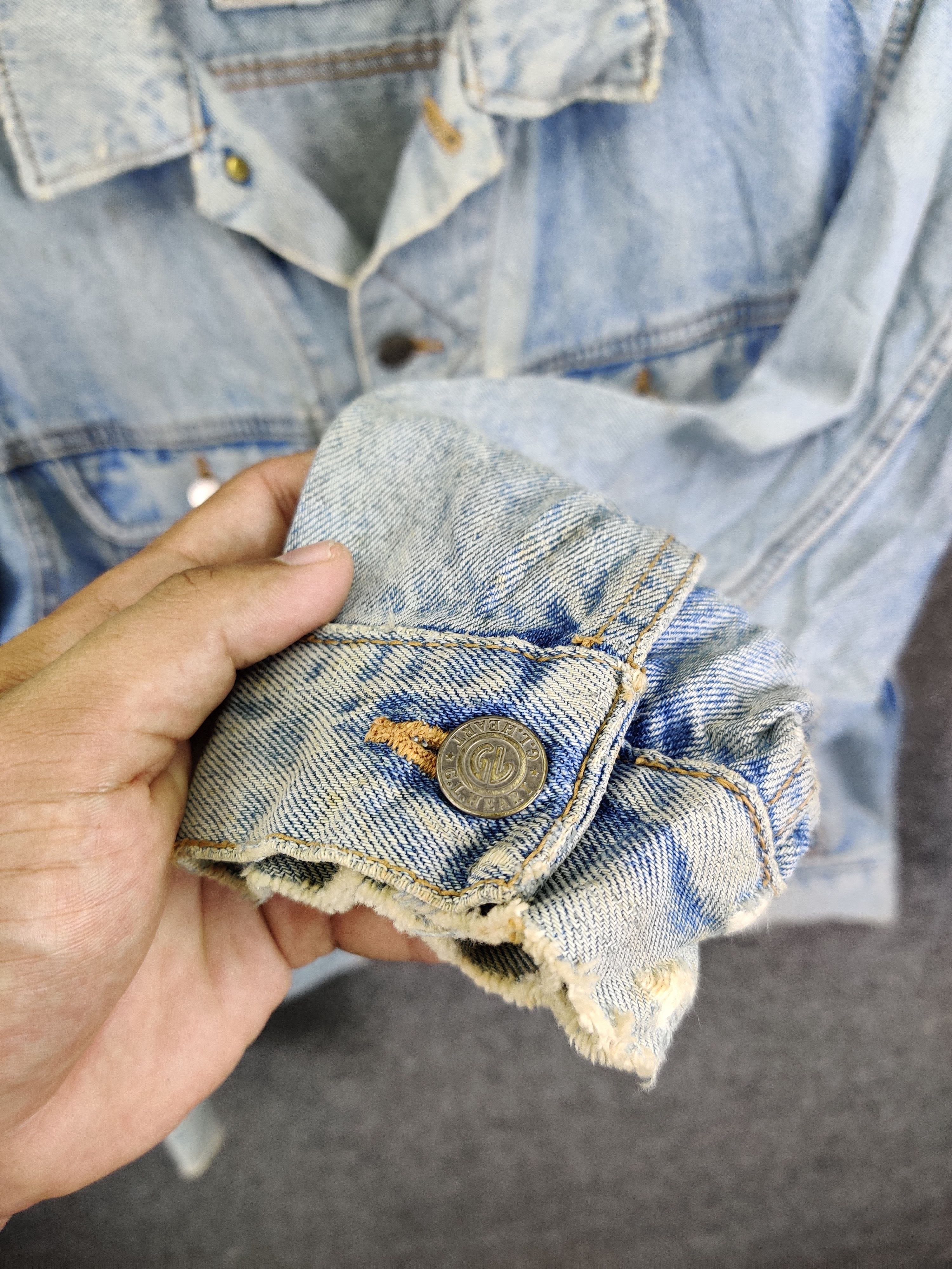Japanese Brand Vintage G.L Heart Distressed Trucker Denim Jacket Size US M / EU 48-50 / 2 - 13 Thumbnail