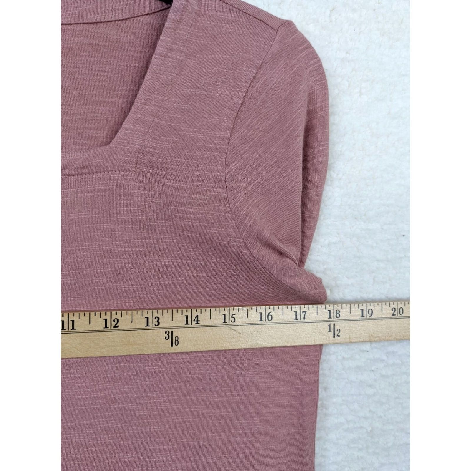 J. Jill J.JILL Tunic Shirt Pink XS 3/4 Sleeve Square Neck Women White? Size XS / US 0-2 / IT 36-38 - 6 Thumbnail