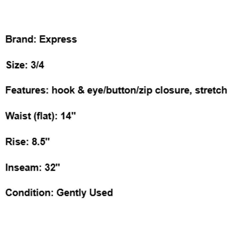 Express Express Pants Y2K Tropical Hawaiian Floral Red Black 3/4 Size 27" / US 4 / IT 40 - 5 Thumbnail
