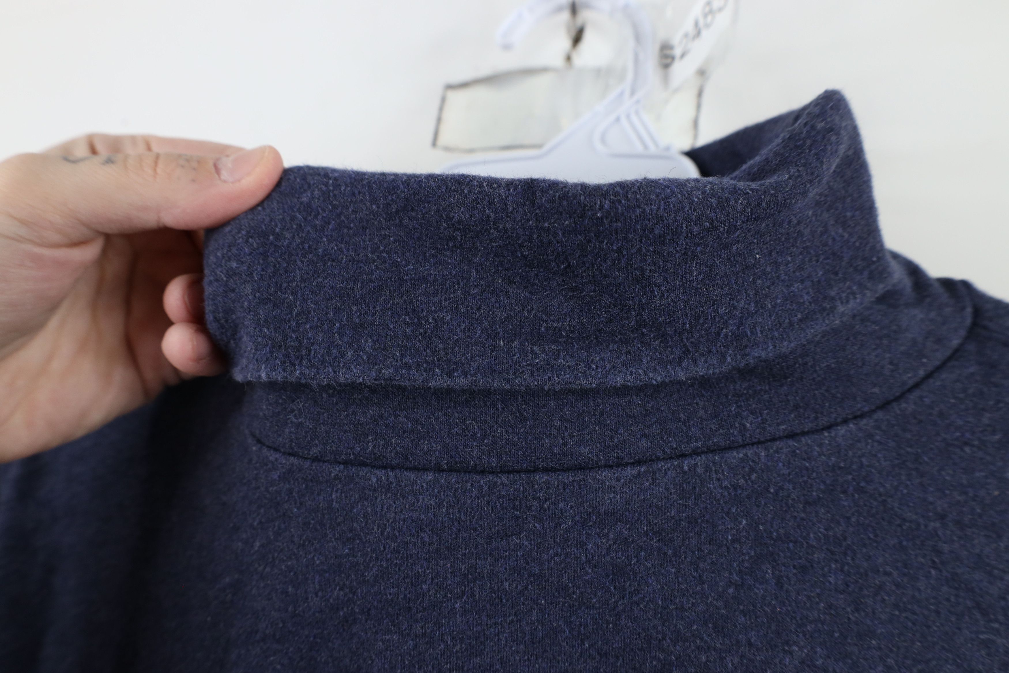 Lands' End × Vintage Vintage 90s Lands End Long Sleeve Turtleneck T-Shirt Blue Size US L / EU 52-54 / 3 - 4 Thumbnail