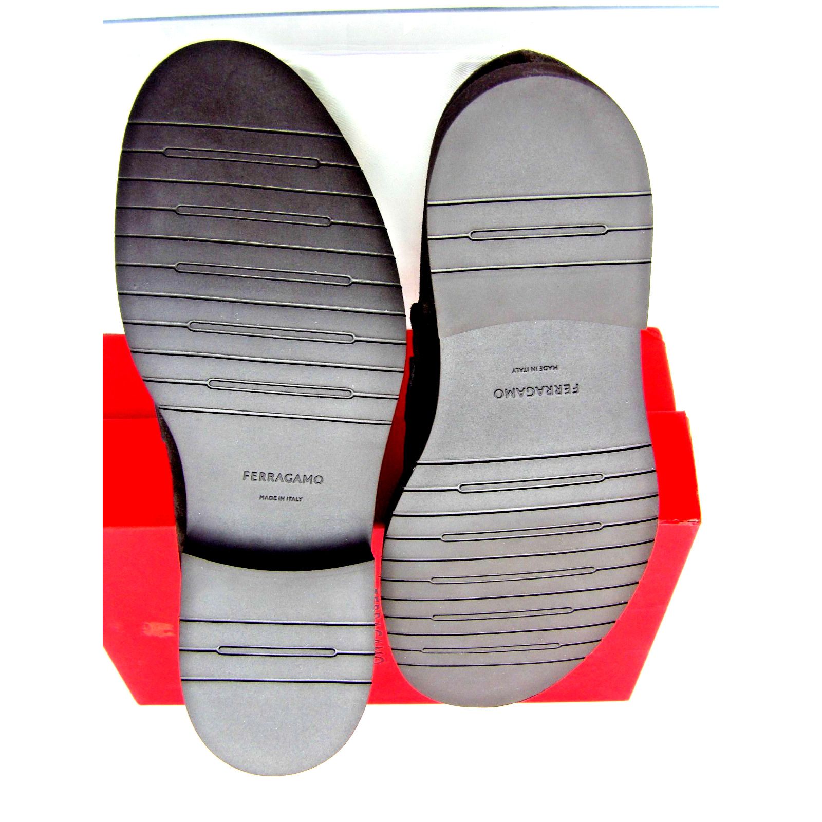 Salvatore Ferragamo FERRAGAMO FIORELLO BROWN SUEDE LEATHER GANCINI LOAFERS 12 IT Size US 13 / EU 46 - 10 Thumbnail