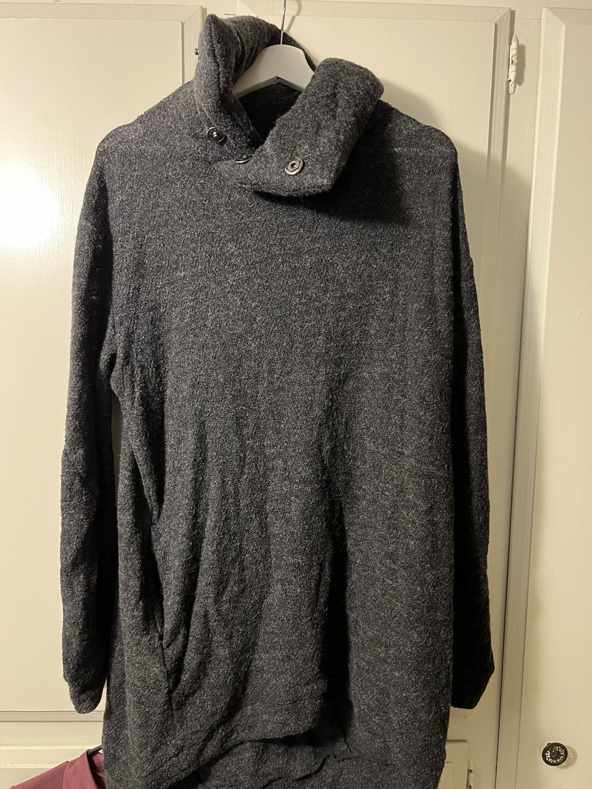 D.Hygen × Devoa Slub Wool Knite Highneck Pullover with pockets Size US M / EU 48-50 / 2 - 1 Thumbnail