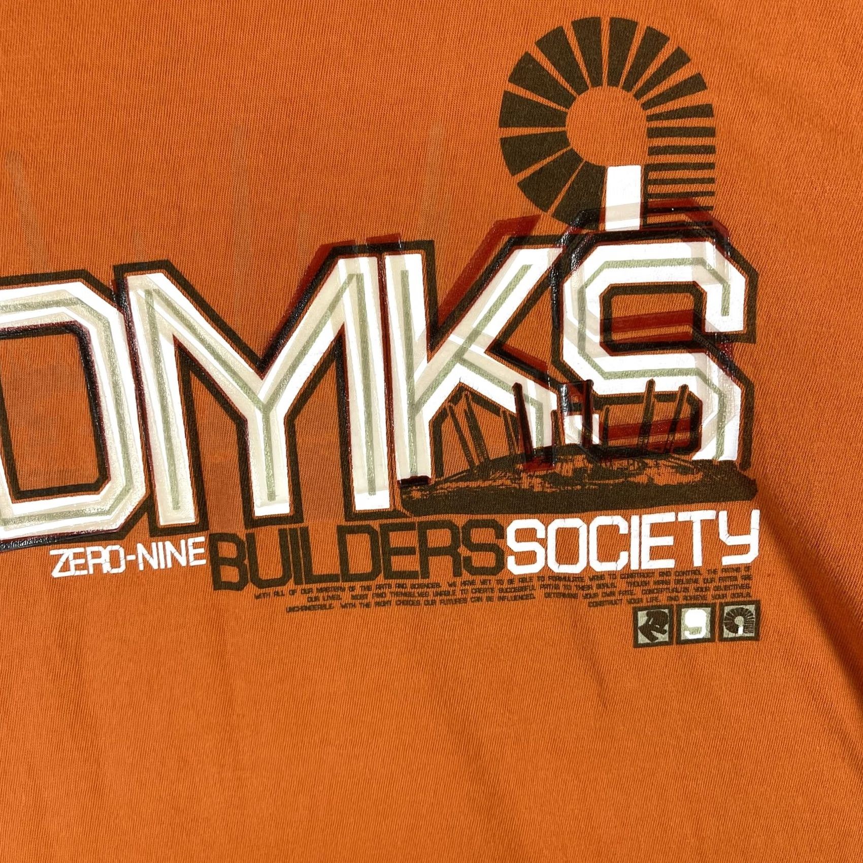Akademiks Akademiks Shirt Mens 3XL Orange Zero-Nine Builders Society Graphic Tee Urban Size US XXL / EU 58 / 5 - 4 Thumbnail
