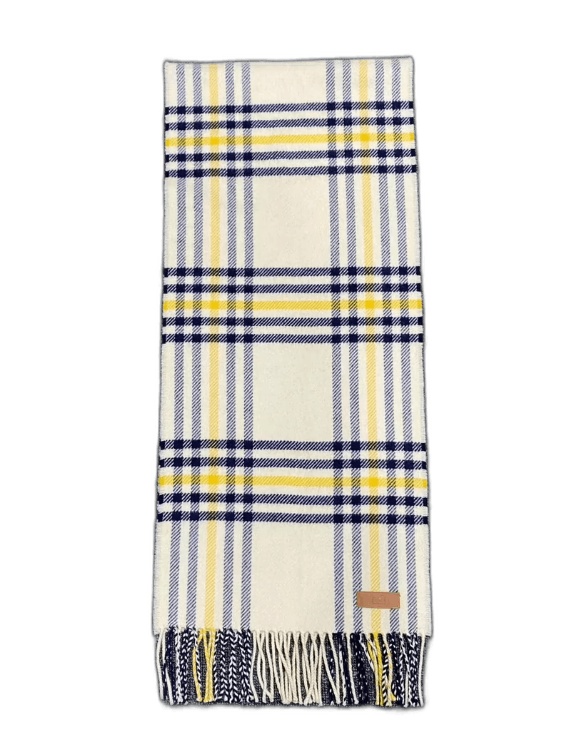 Hermes Cashmere Plaid Scarf