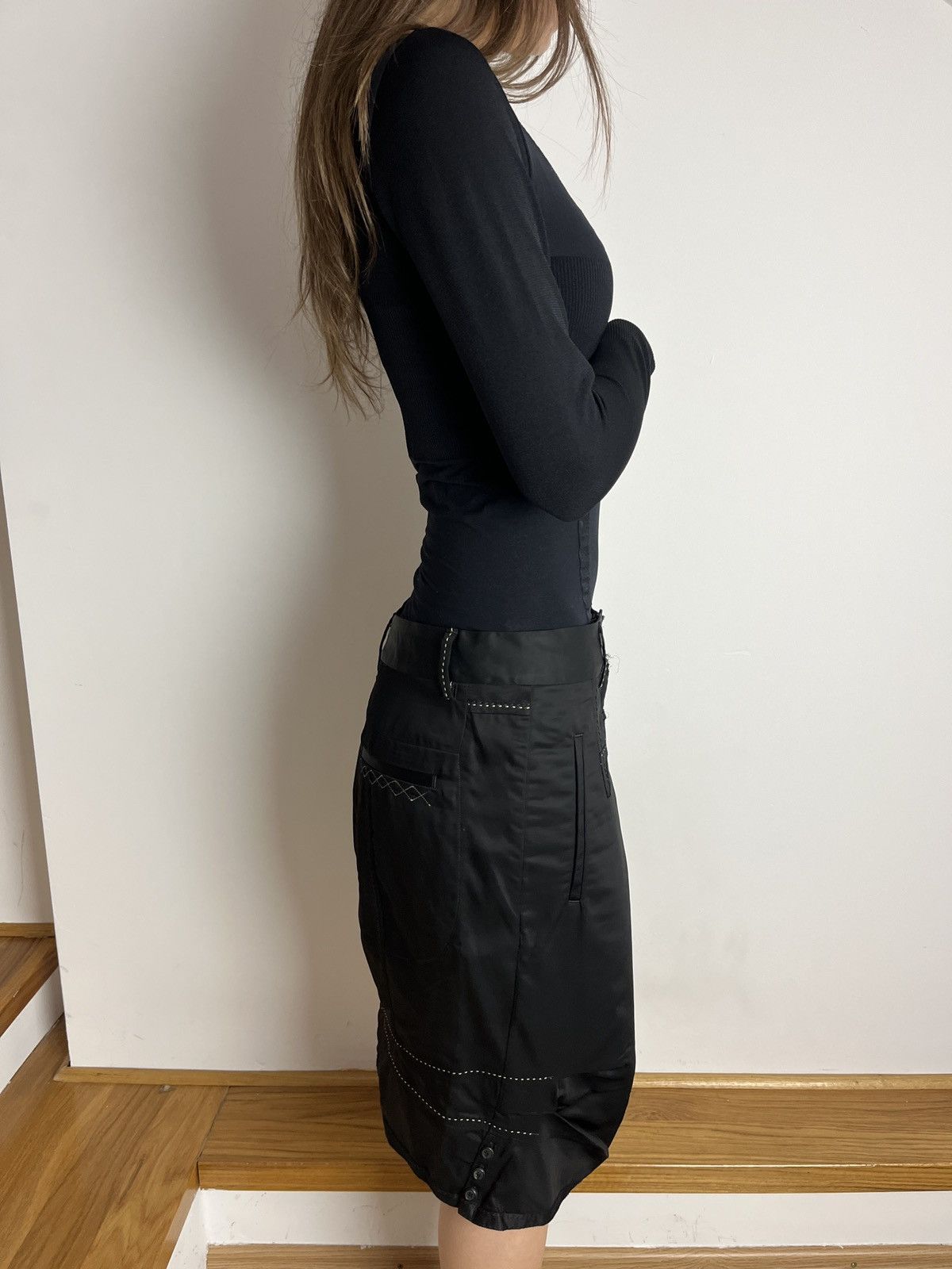 Marithe + Francois Girbaud Marithe Francois Girbaud Vintage Skirt Women’s Avant-Garde Size 30" / US 8 / IT 44 - 4 Thumbnail
