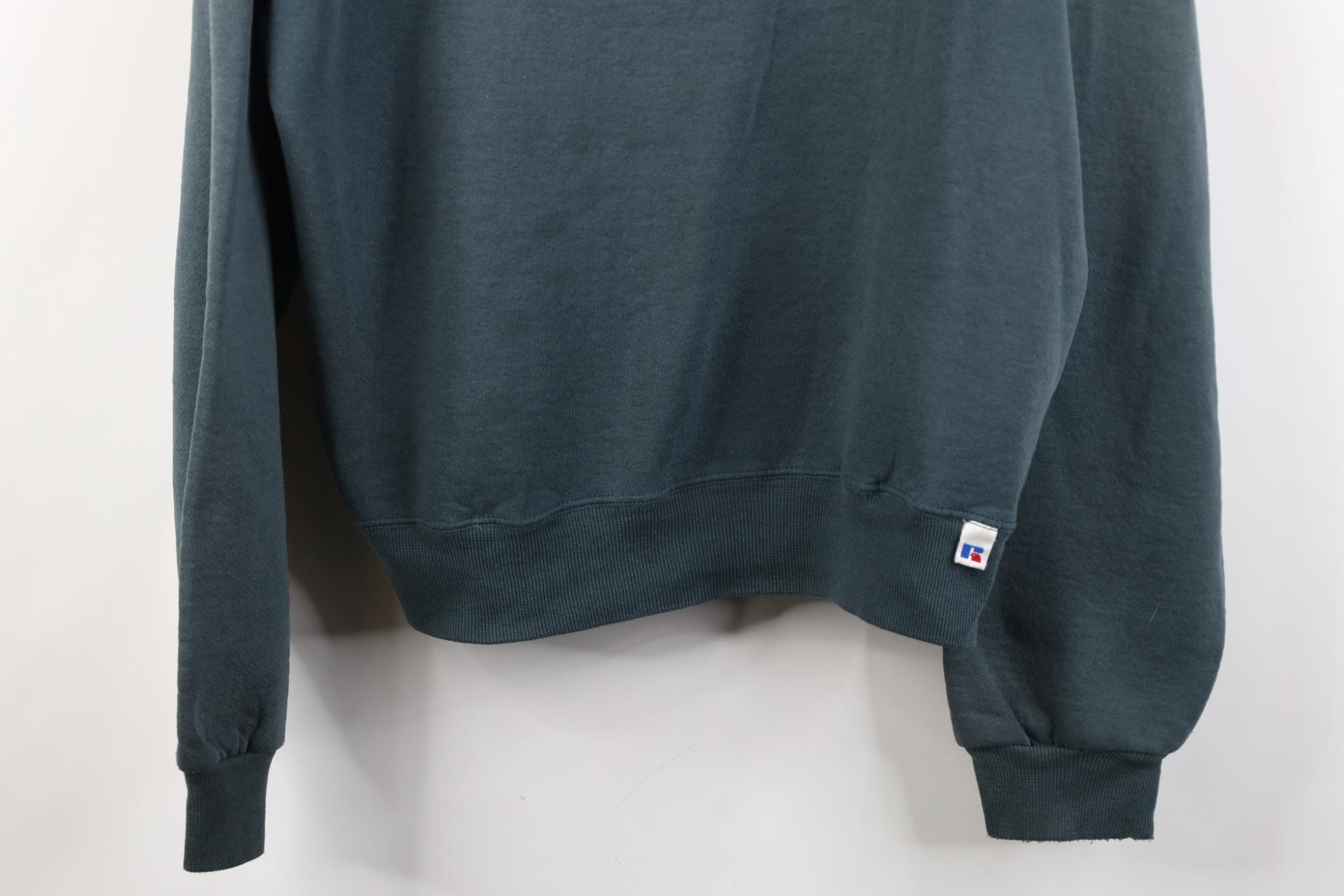 Russell Athletic Vintage 90s Russell Athletic Blank Crewneck Sweatshirt Green Size US M / EU 48-50 / 2 - 3 Thumbnail