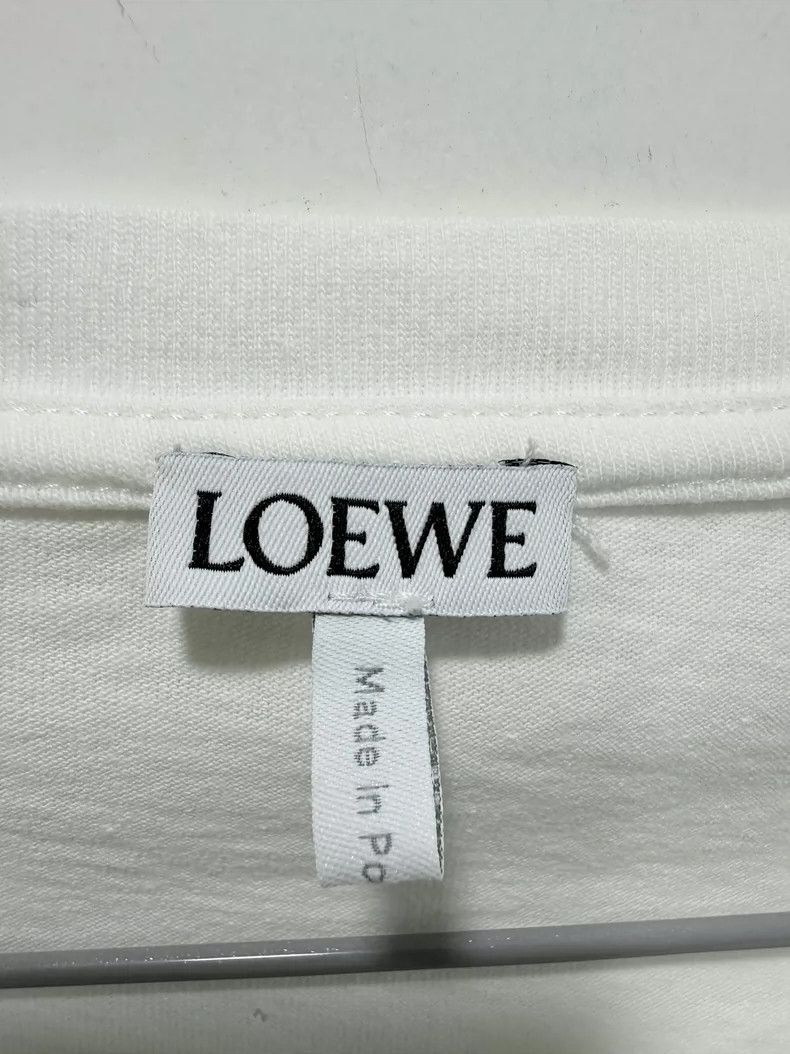 Loewe LOEWE White embroidered mismatched short sleeves Size M / US 6-8 / IT 42-44 - 3 Thumbnail