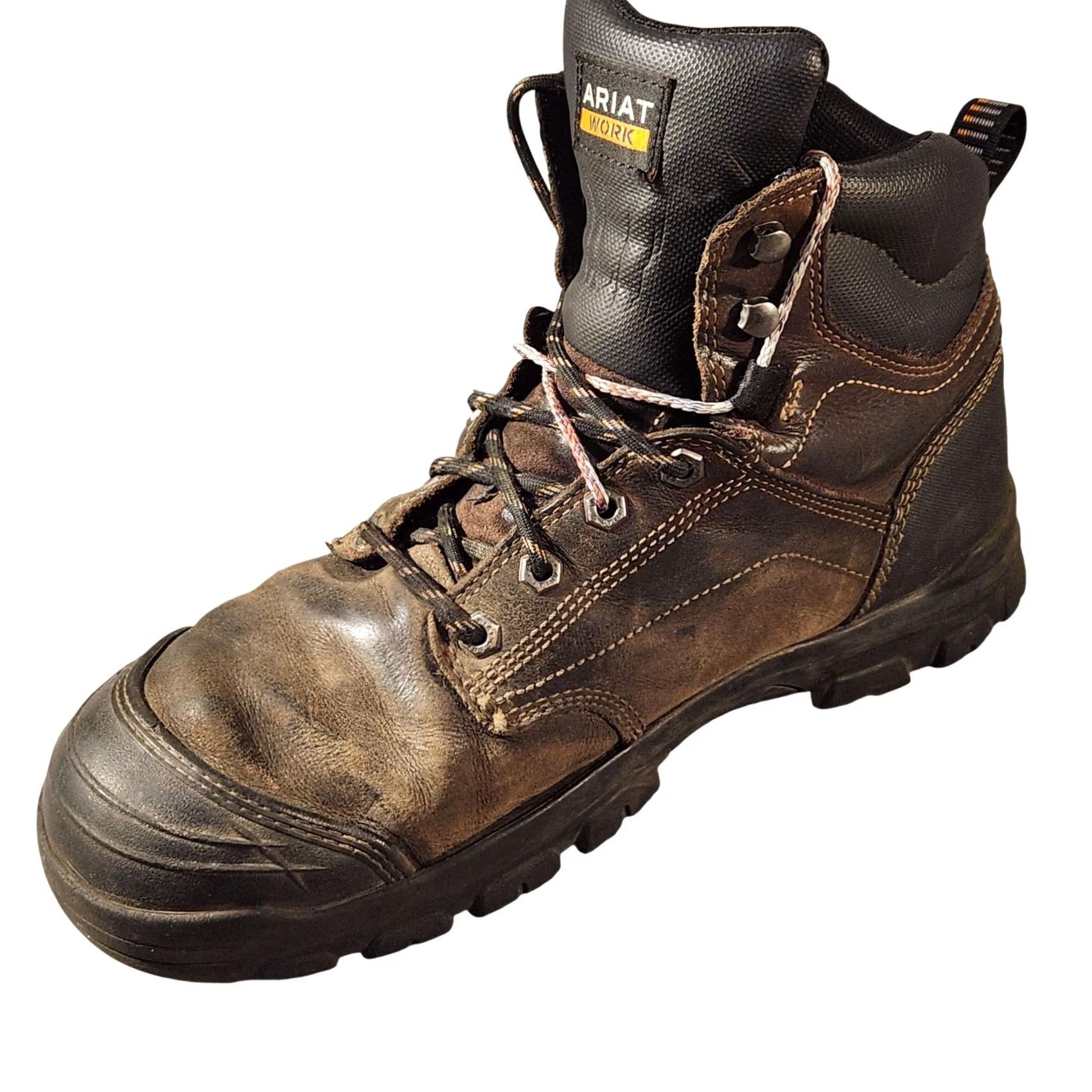 Ariat Ariat Workhog Boots Mens 11 EE Brown Leather Waterproof Combat Work Boots Size US 11 / EU 44 - 2 Thumbnail
