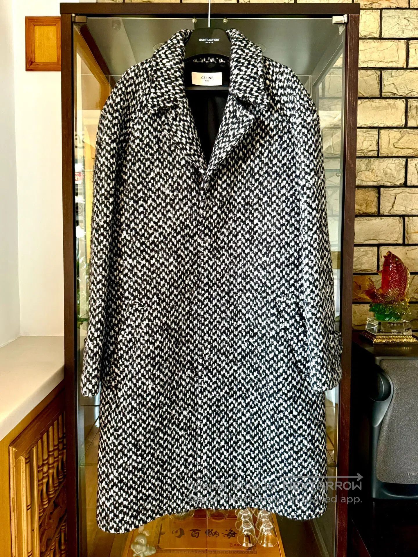 Celine CELINE Snowflake Lapel Overcoat| Size US L / EU 52-54 / 3 - 1 Thumbnail