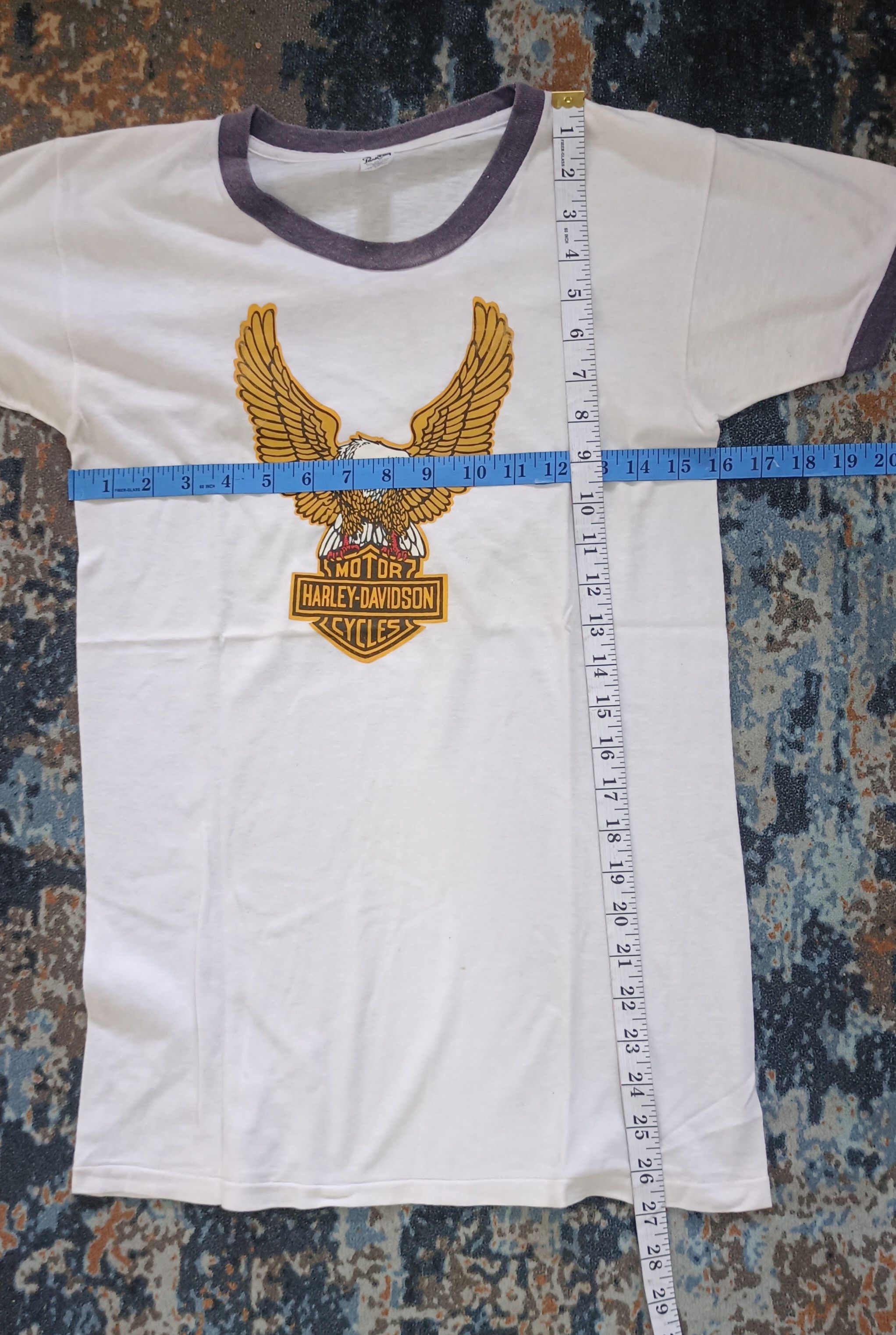 Harley Davidson Vintage 70s🔥 Harley Davidson Pittsburgh Ringer Size US XS / EU 42 / 0 - 8 Thumbnail