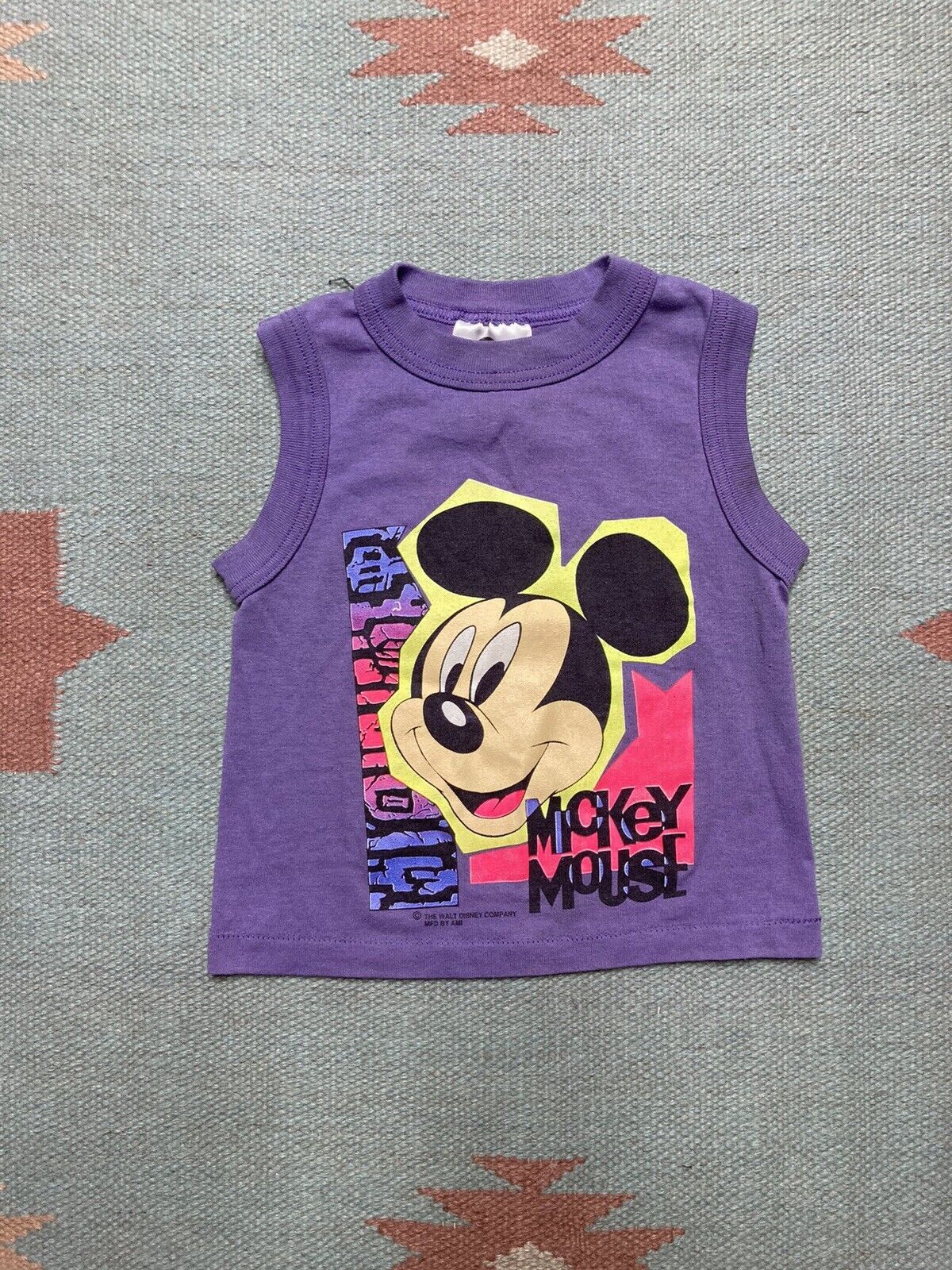 Disney × Vintage VTG 80s sleeveless t shirt Mickey Mouse Disney sz 4 baby tee Size XXS / US 00 / IT 34 - 1 Thumbnail