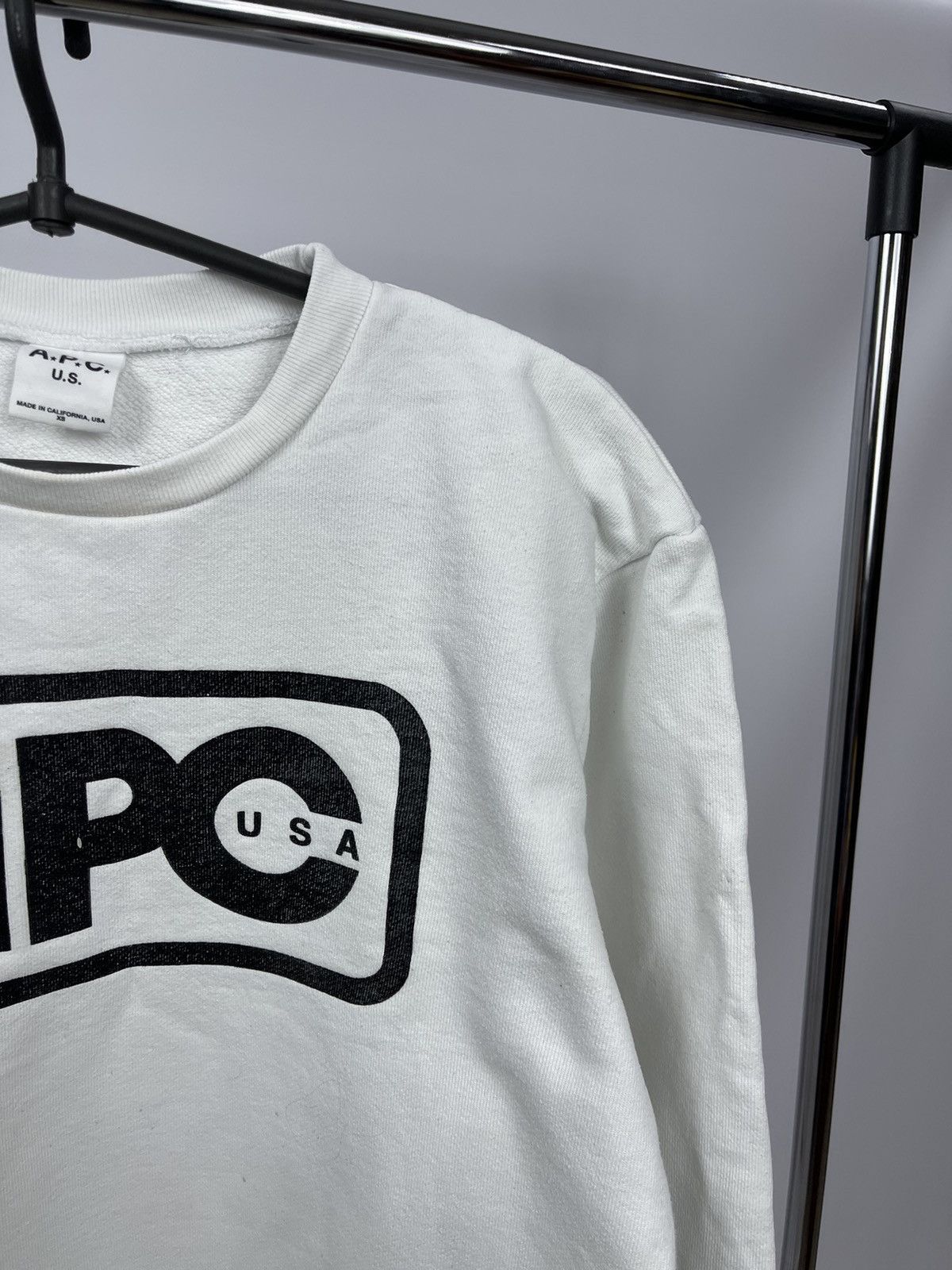 A.P.C. A.P.C. Paris USA Sweatshirt Size XS White Made in USA Logo Size US XS / EU 42 / 0 - 2 Thumbnail