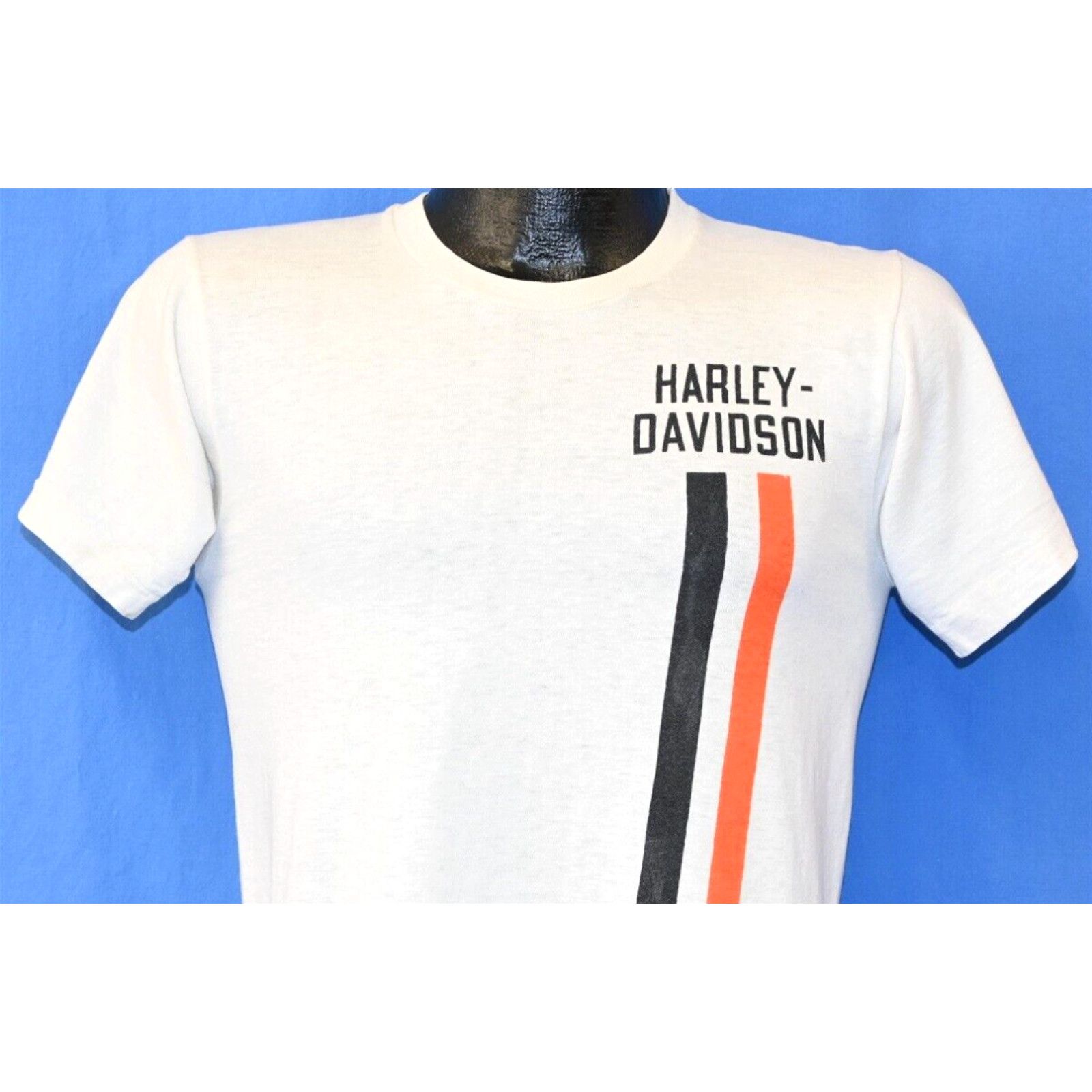 image of VTG 60S Harley Davidson Motorcycles Laidlaws California Champion T-Shirt S in White (Size Small)