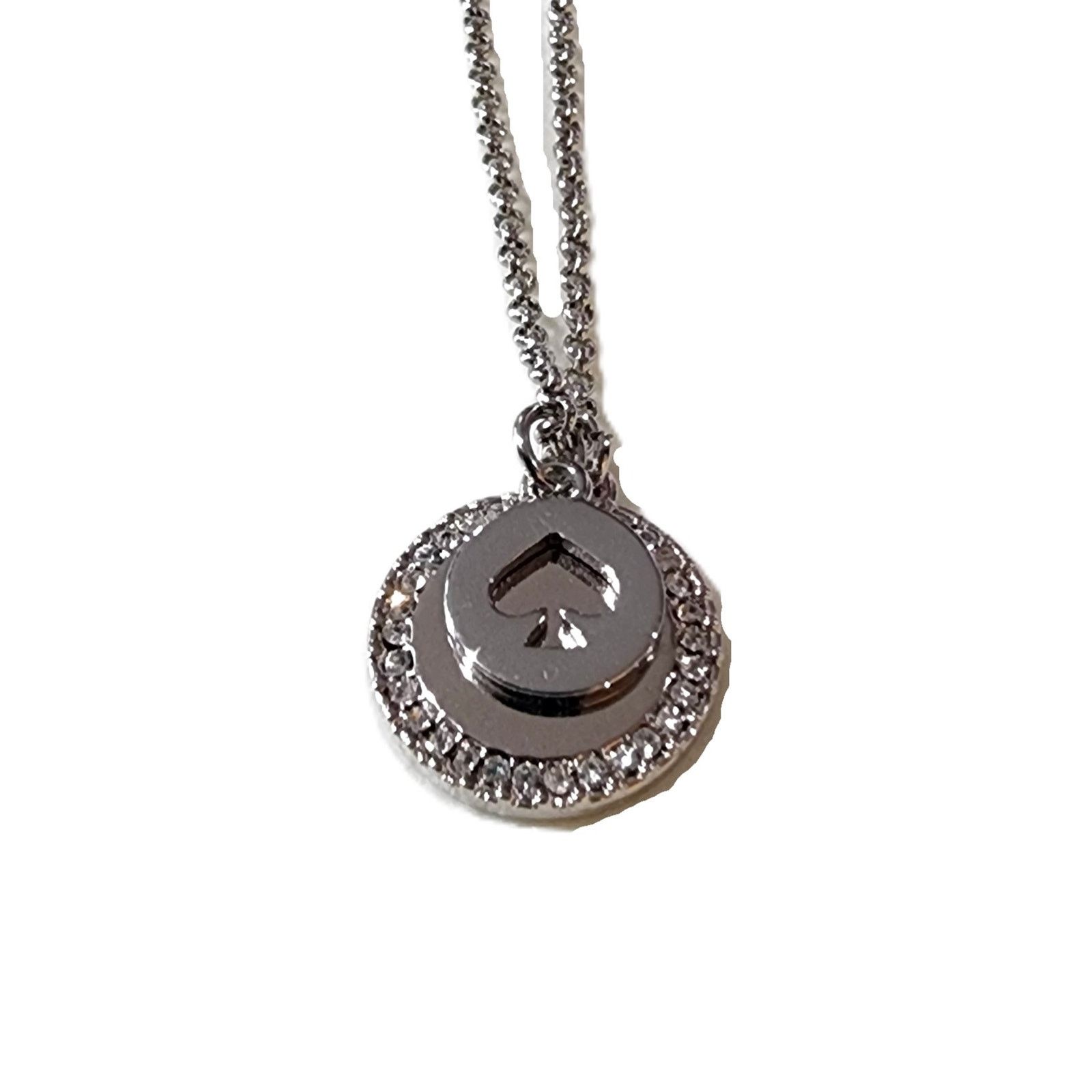 Kate Spade Kate Spade Spot The Spade Pave CZ Charm Pendant Necklace Size ONE SIZE - 3 Thumbnail