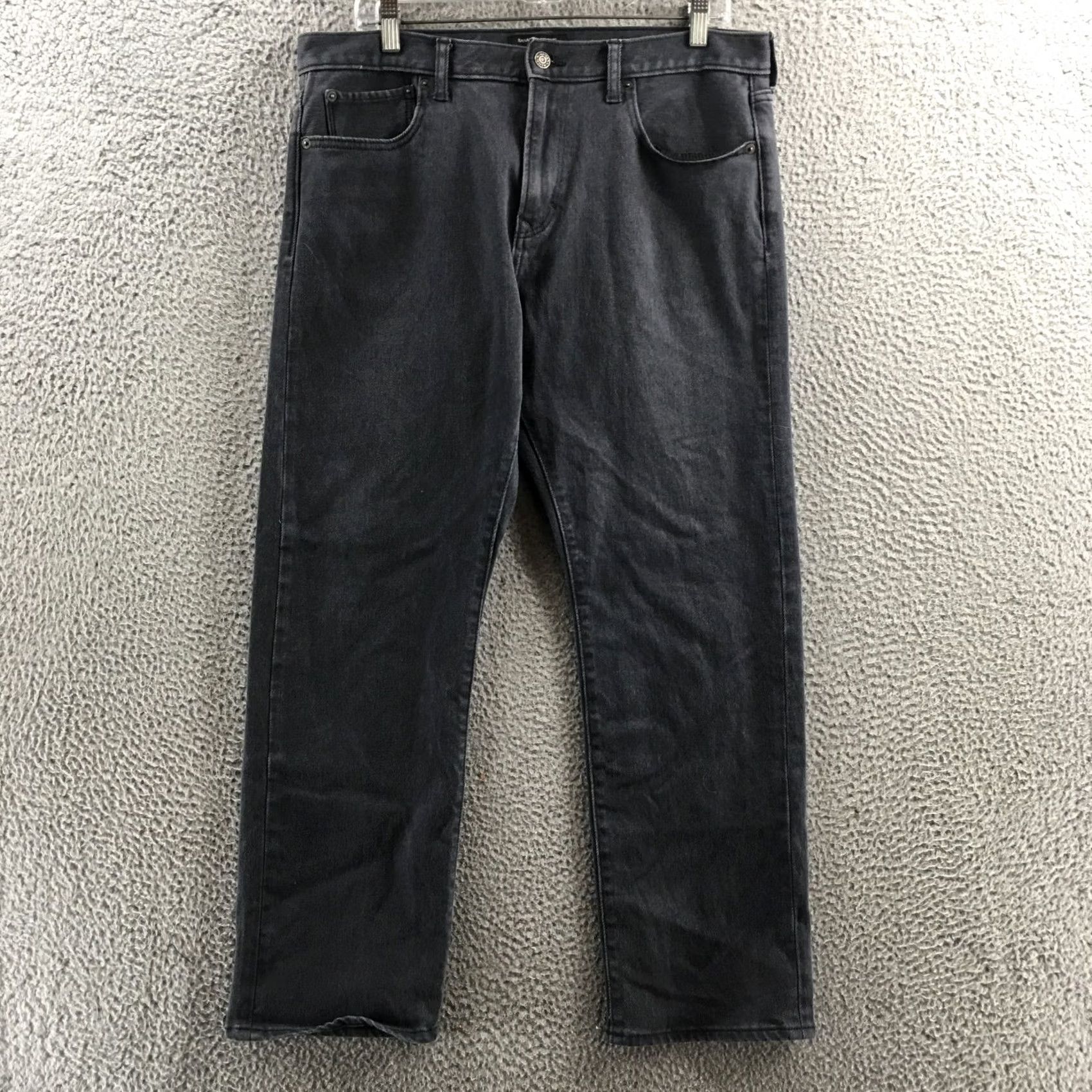 Banana Republic Banana Republic Jeans Mens 36x30 Gray Cotton Blend Straight Premium Performance 5-Pocket Denim 36 Regular Mens Size US 36 / EU 52 - 2 Thumbnail