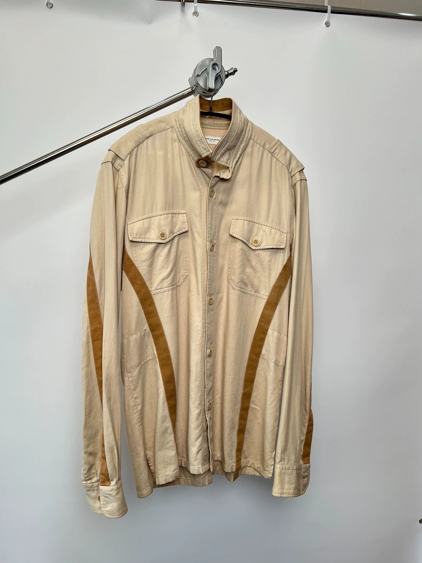 Dries Van Noten Dries Van Noten Tie Collar Back Tie Shirt Jacket Size US M / EU 48-50 / 2 - 2 Thumbnail