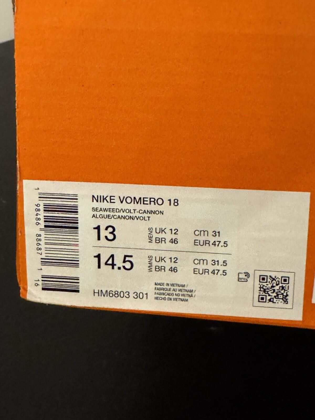 Nike Nike Vomero 18 Men's HM6803-301Sneakers Black And Green Size US 13 / EU 46 - 8 Thumbnail