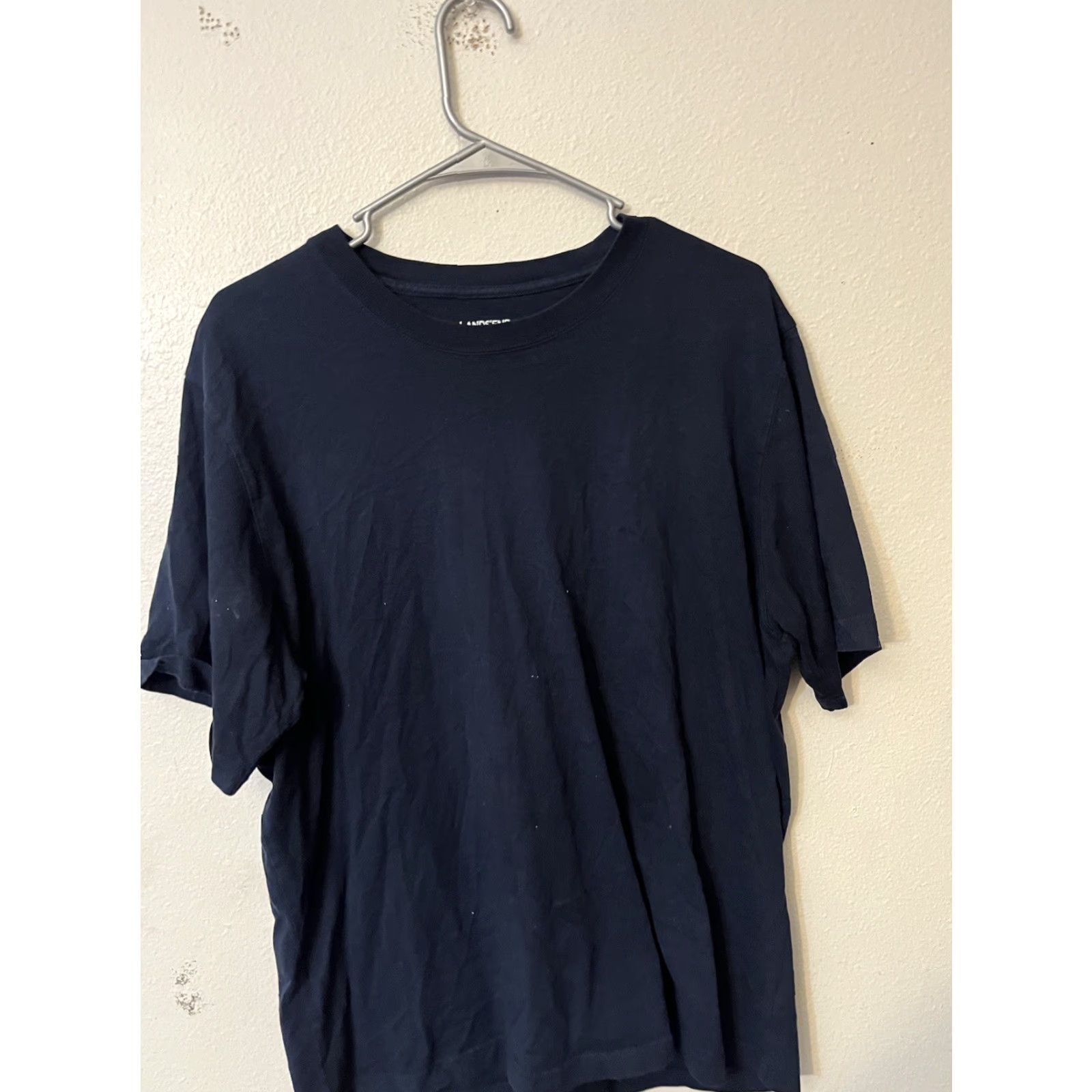 Lands' End Lands End Shirt Mens Large Navy Blue Crew Neck Short Sleeve Tee Mens Size US L / EU 52-54 / 3 - 2 Thumbnail