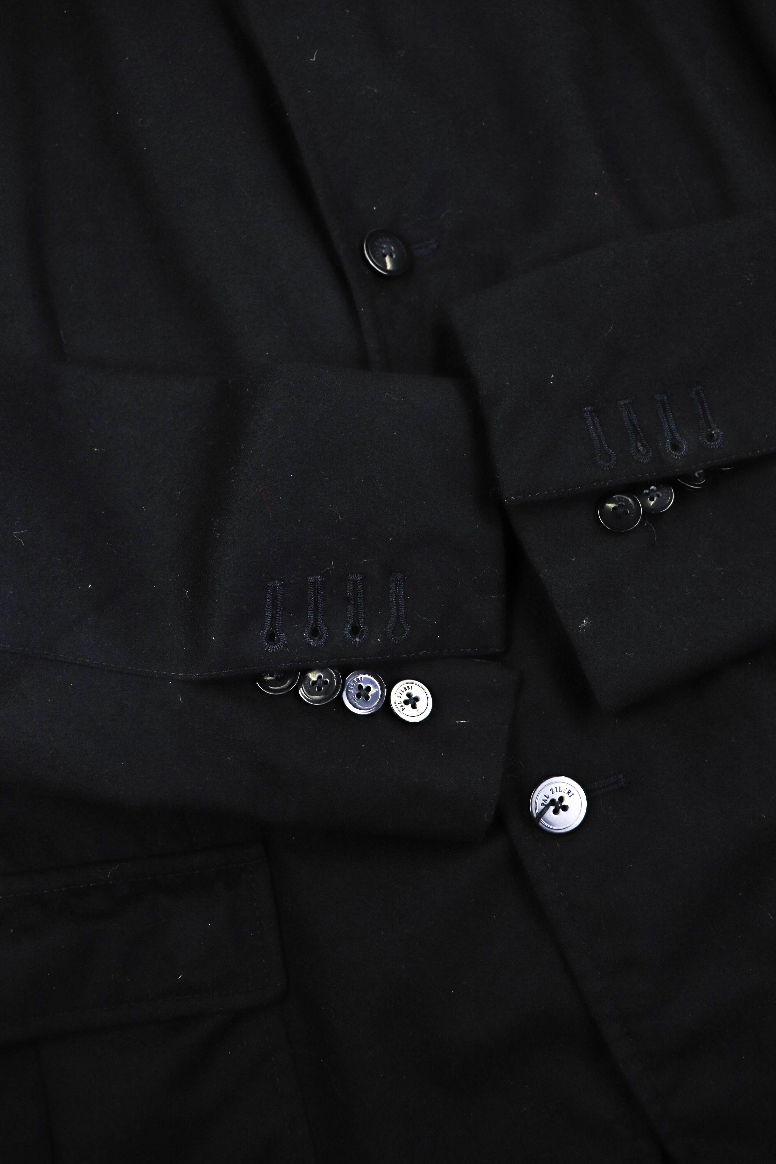 Pal Zileri PAL ZILERI Concept Black Wool Sport Coat Blazer Jacket Size 48R - 11 Thumbnail