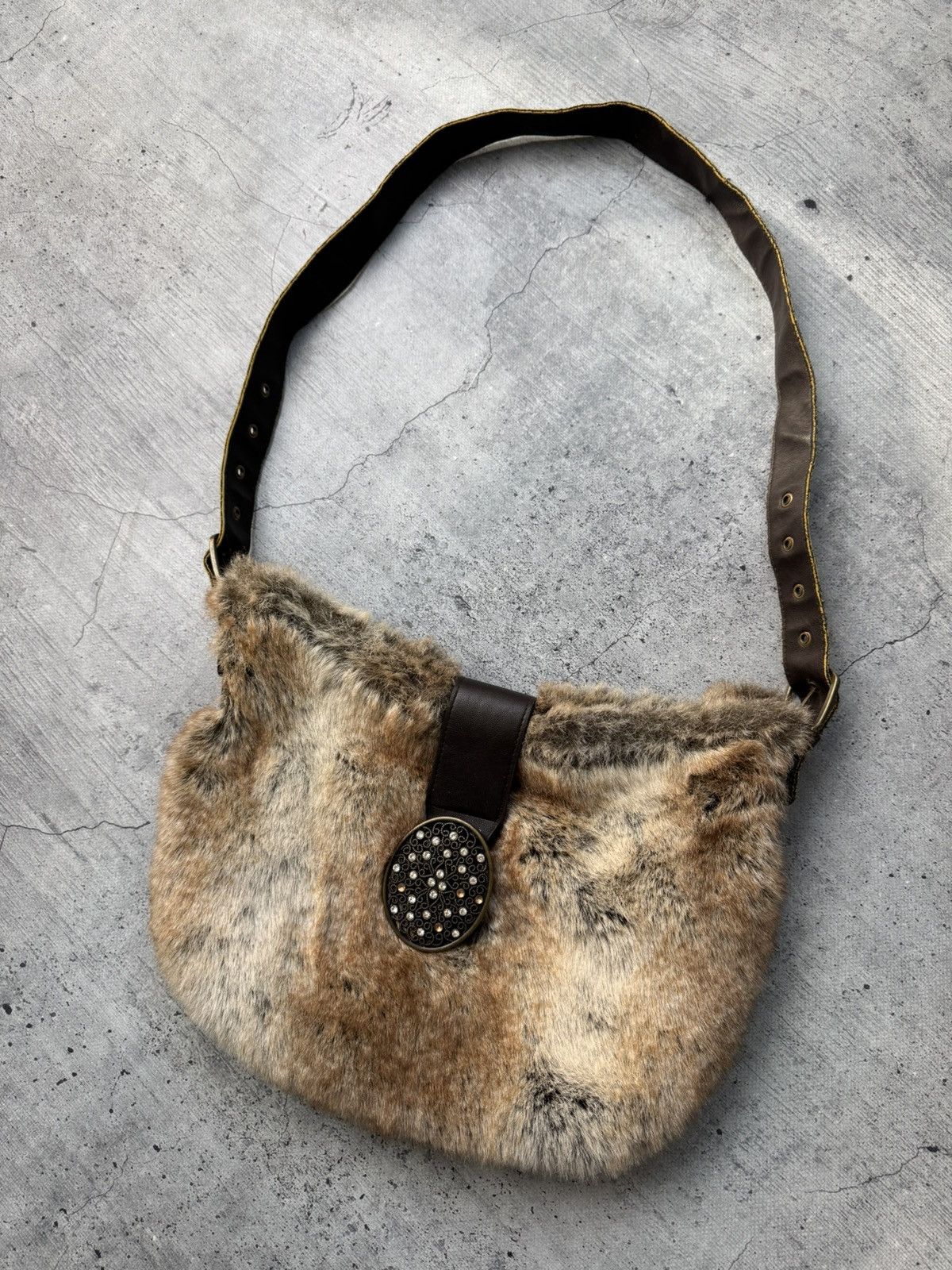 If Six Was Nine Vtg Japan if six was nine Style Fur bag with handles Y2K Size ONE SIZE - 1 Thumbnail