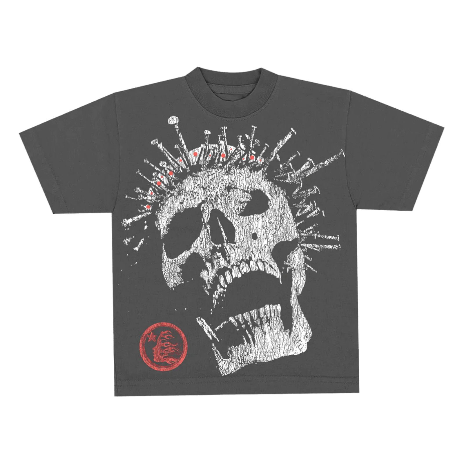 image of Hellstar Studios Crowned Skull Short Sleeve Tee Shirt Black, Men's (Size Small)