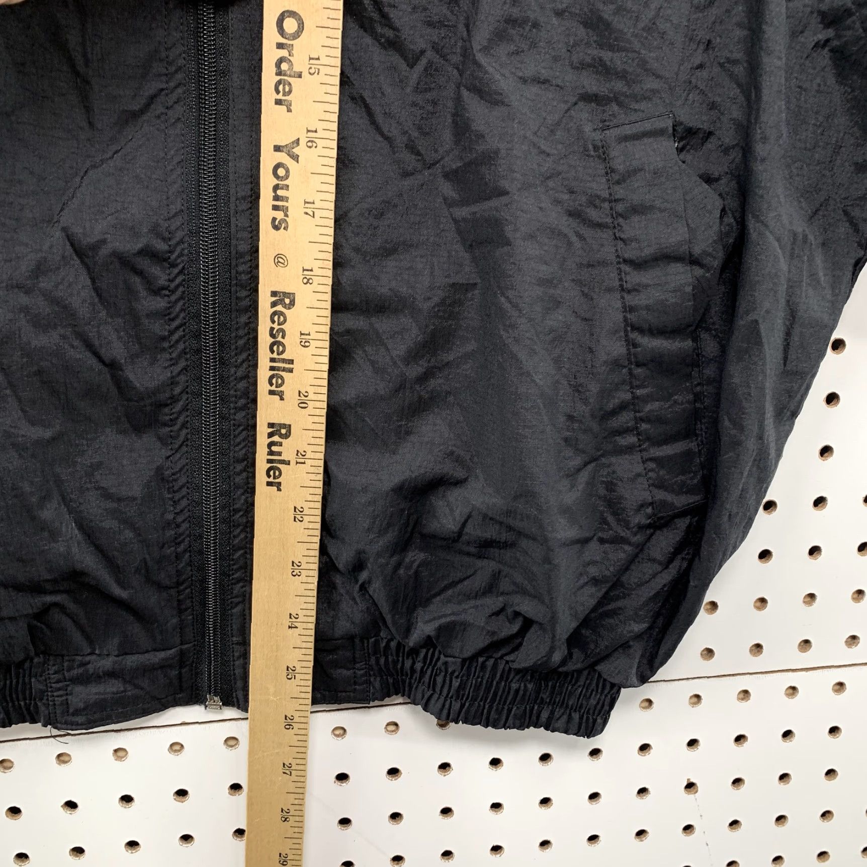 Diadora VINTAGE Diadora Shell Windbreaker Jacket Womens Large Black Size L / US 10 / IT 46 - 6 Thumbnail