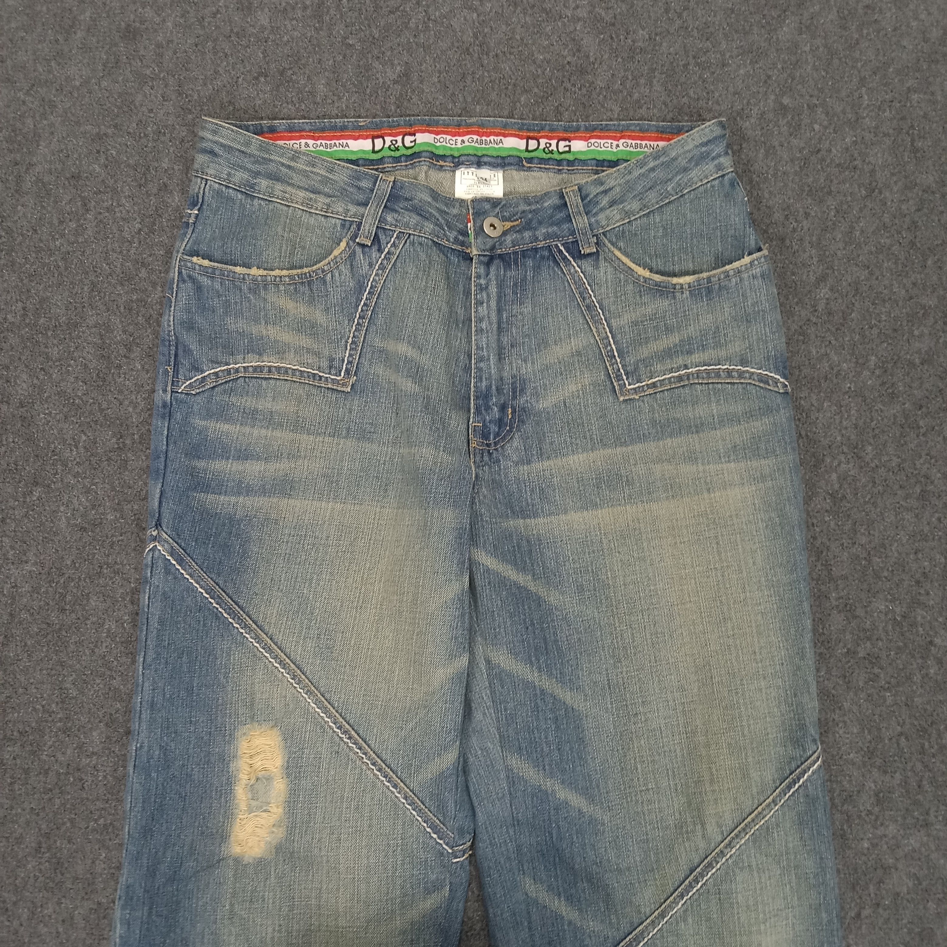 Dolce & Gabbana Dolce & Gabbana Italian Brand Distressed Denim Jeans Size US 34 / EU 50 - 2 Thumbnail