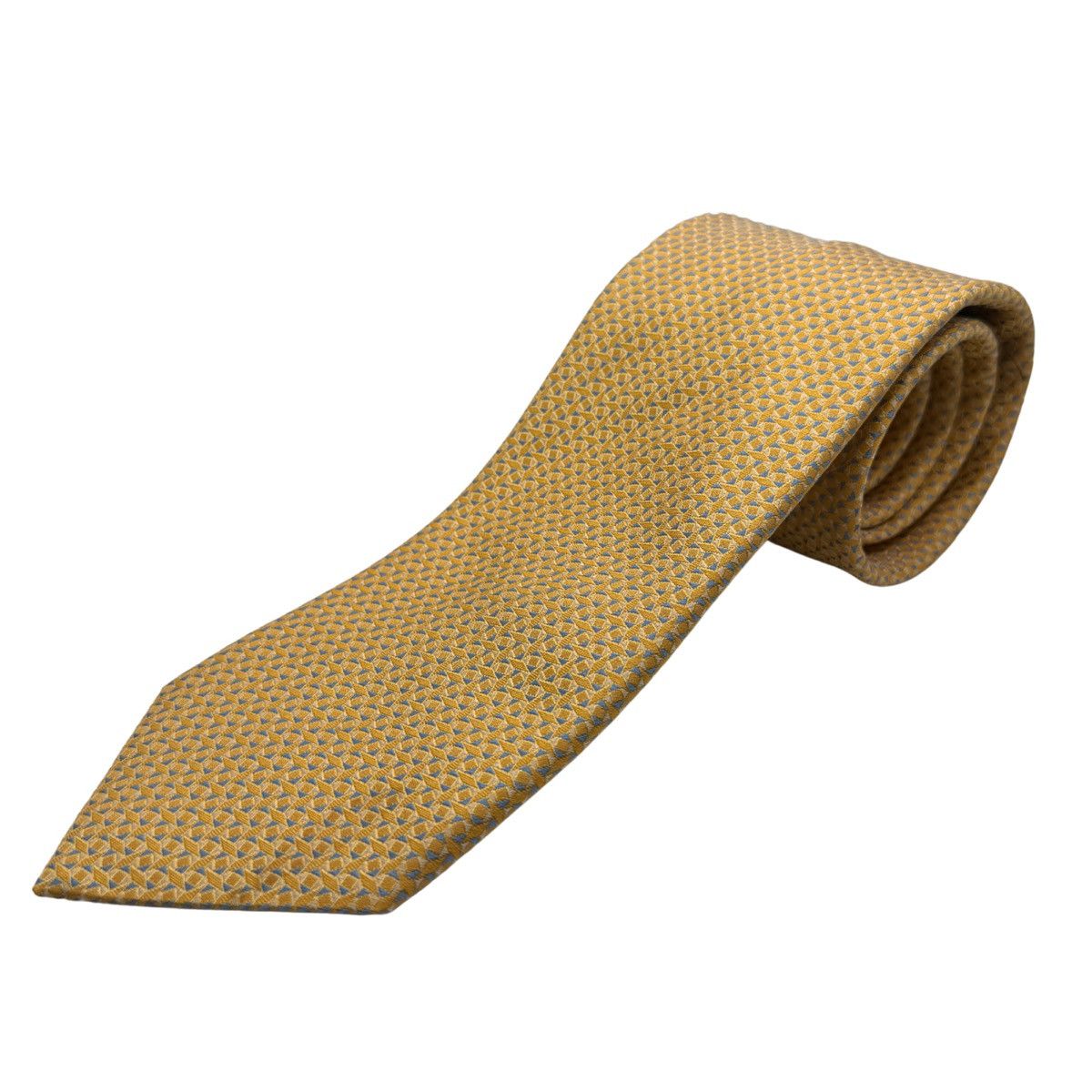 Canali Canali Silk Tie, Gold & Light Blue, Made in Italy Size ONE SIZE - 1 Thumbnail